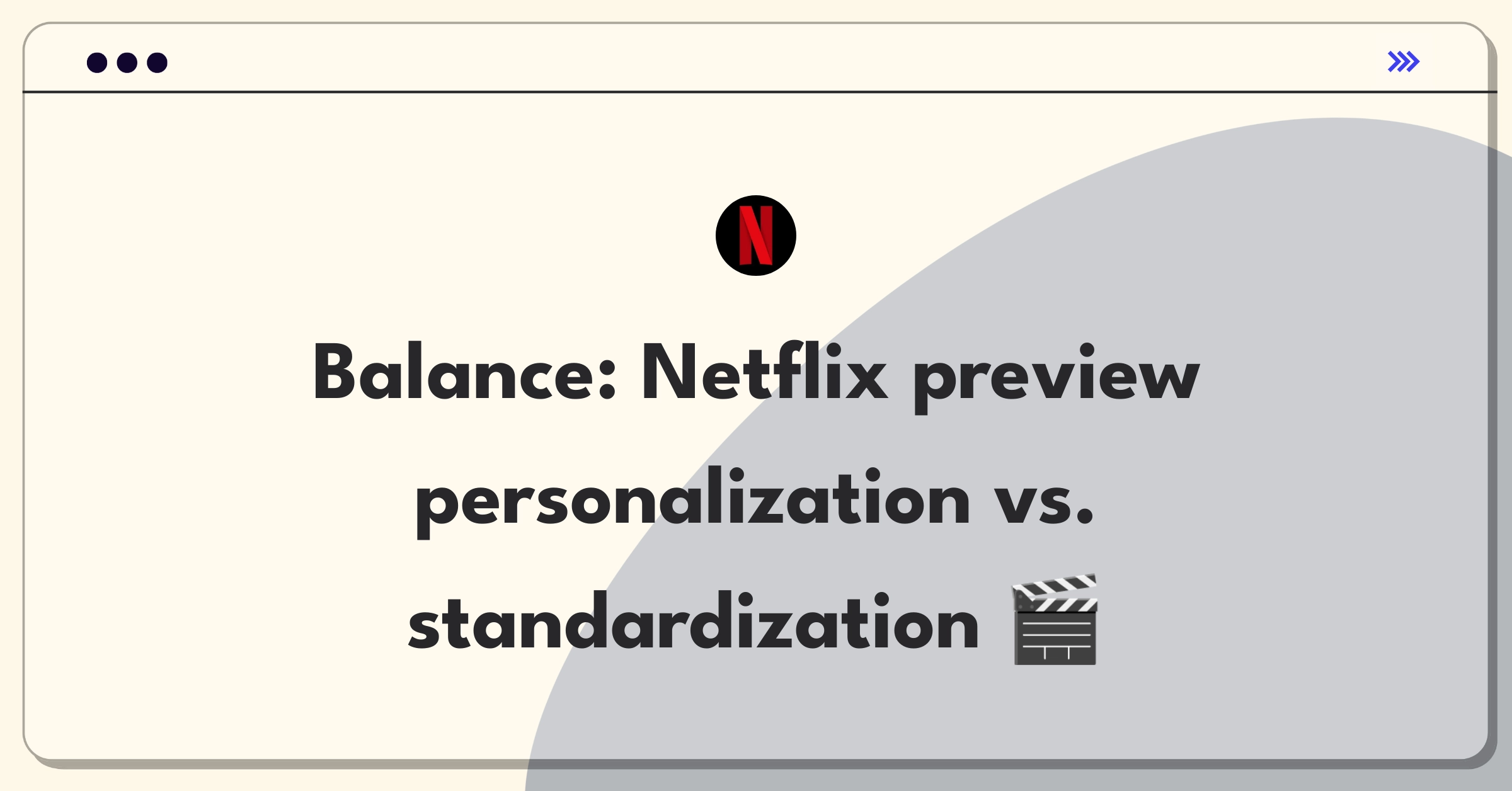 Product Management Trade-off Question: Personalized Netflix previews versus standard previews for content discovery