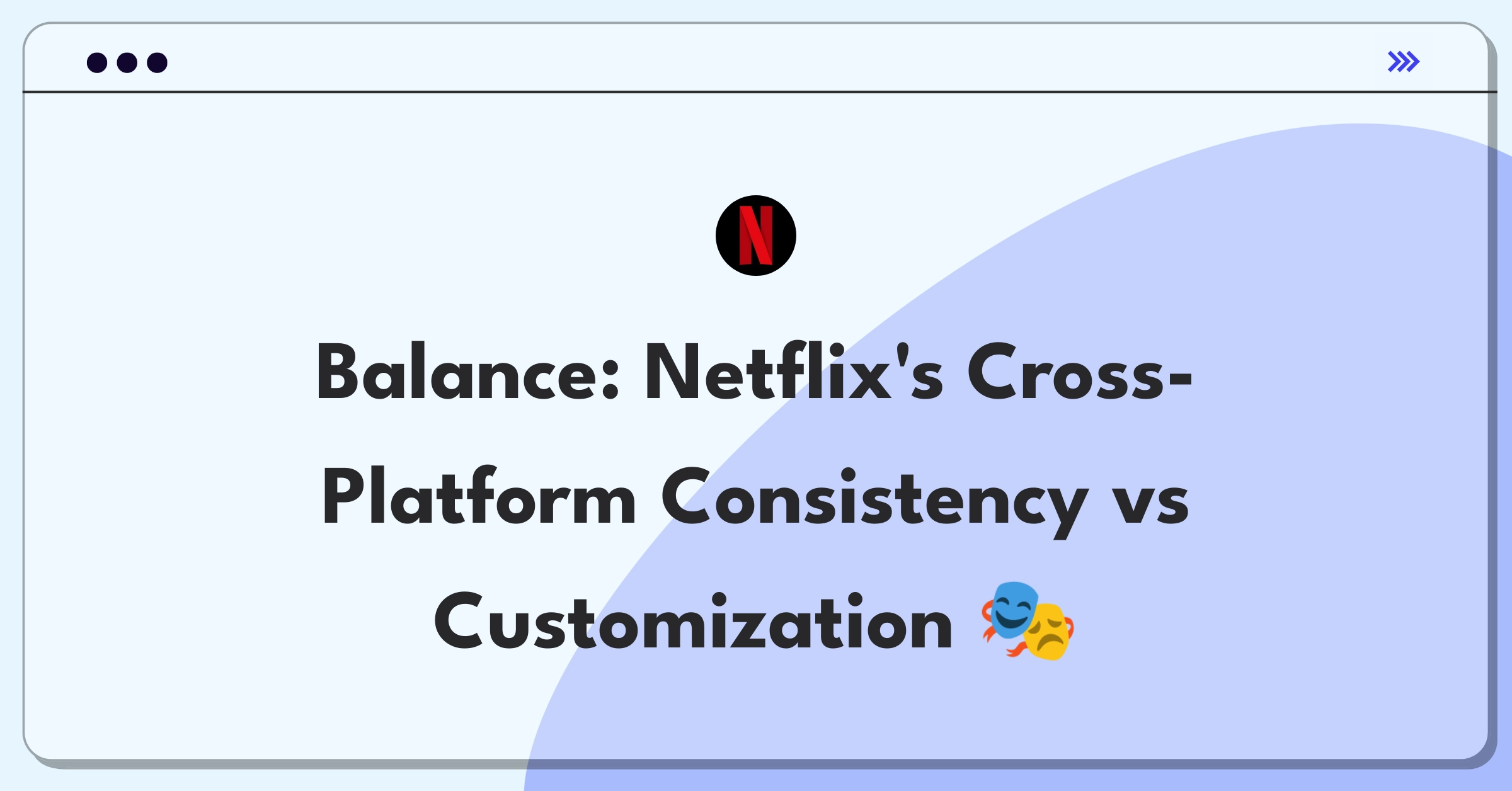 Product Management Strategy Question: Netflix cross-platform settings trade-off analysis for user experience optimization