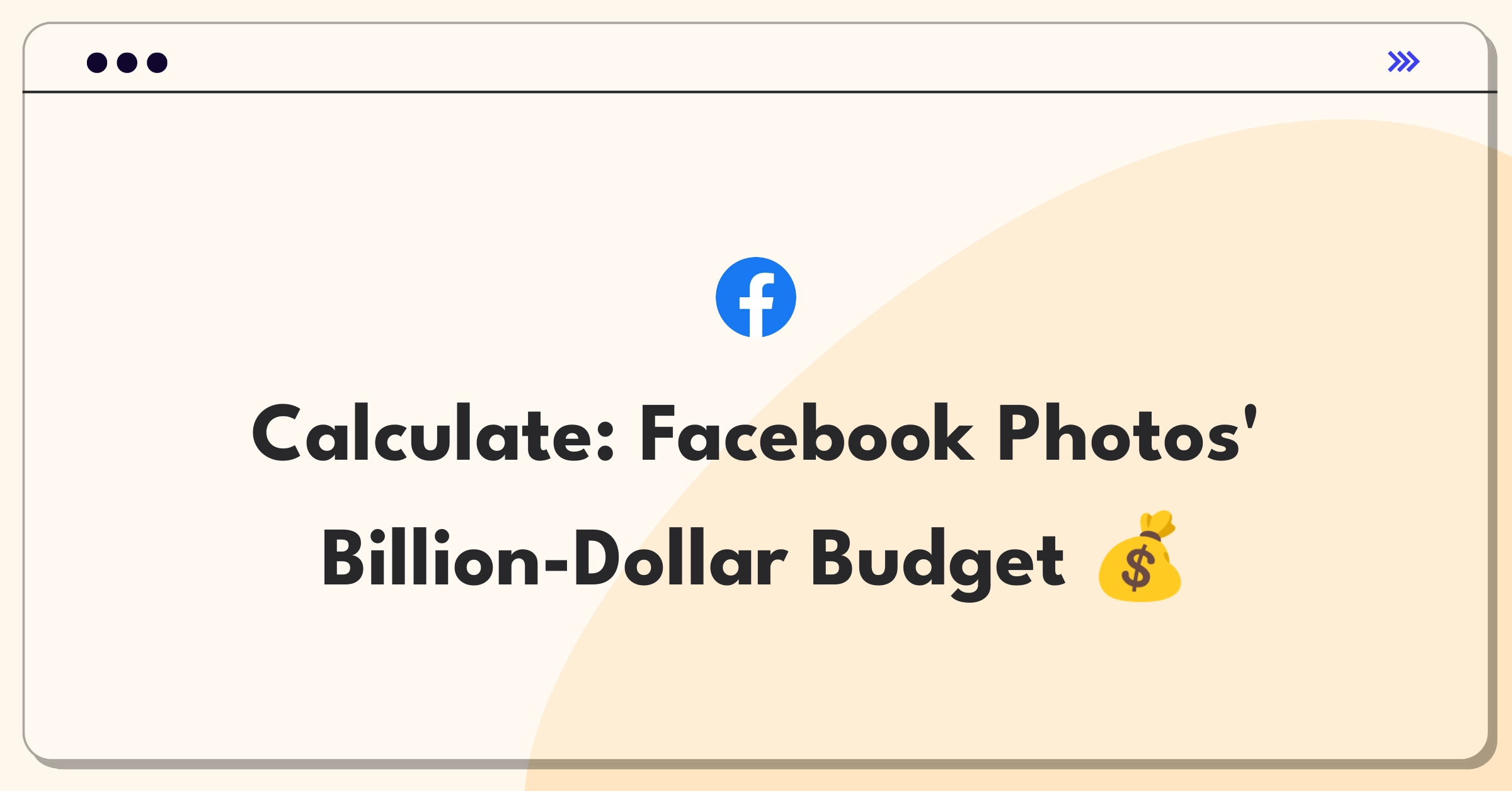 Product Management Guesstimate Question: Estimating Facebook Photos maintenance budget with infrastructure costs