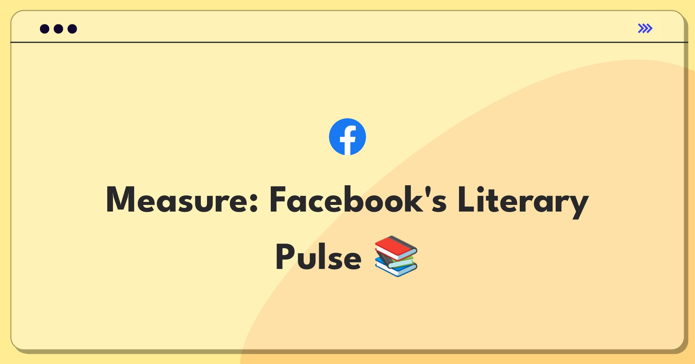 Product Management Success Metrics Question: Facebook book recommendation feature success measurement