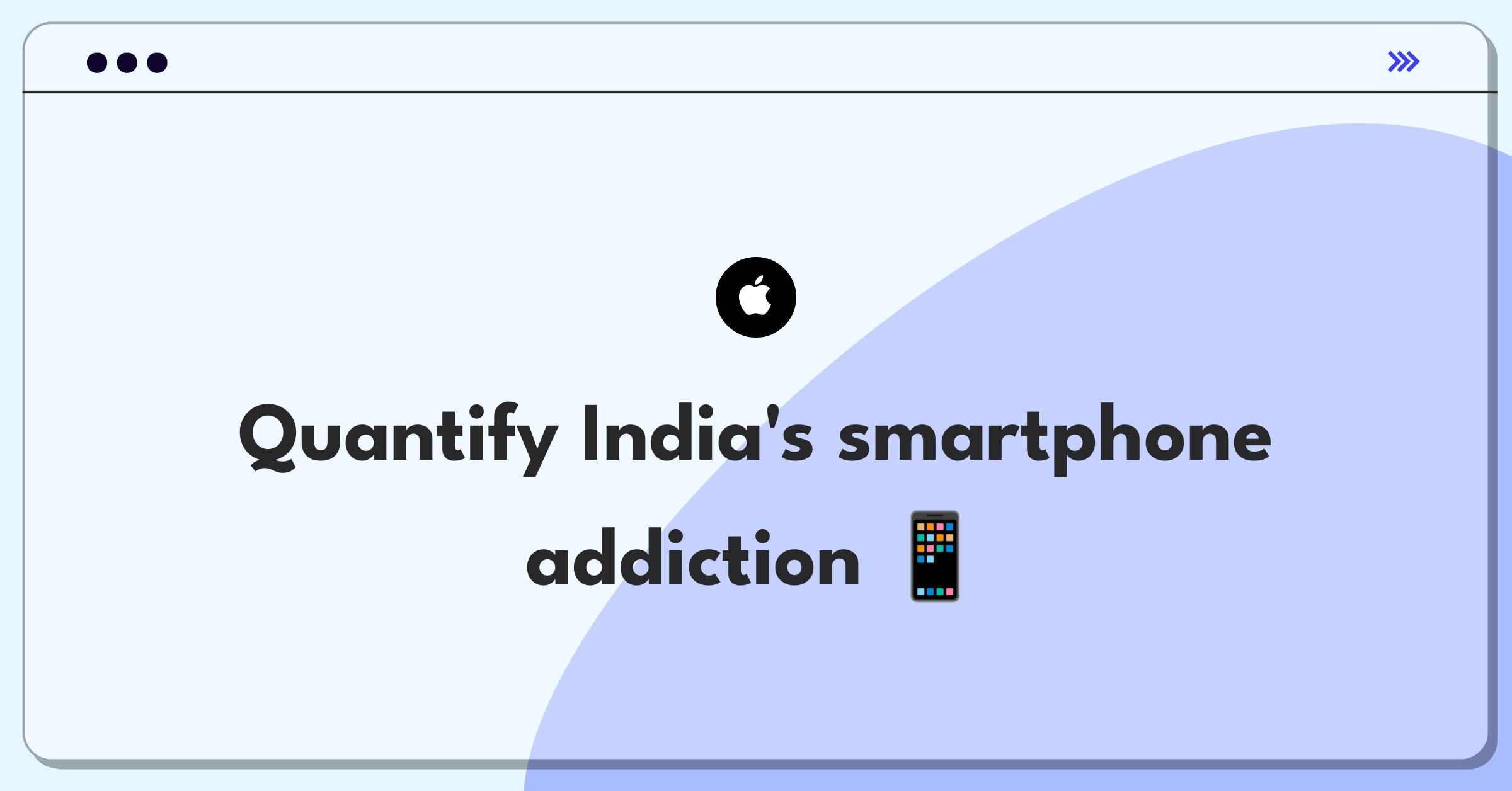 Product Management Guesstimate Question: Estimating daily smartphone usage hours across India's population