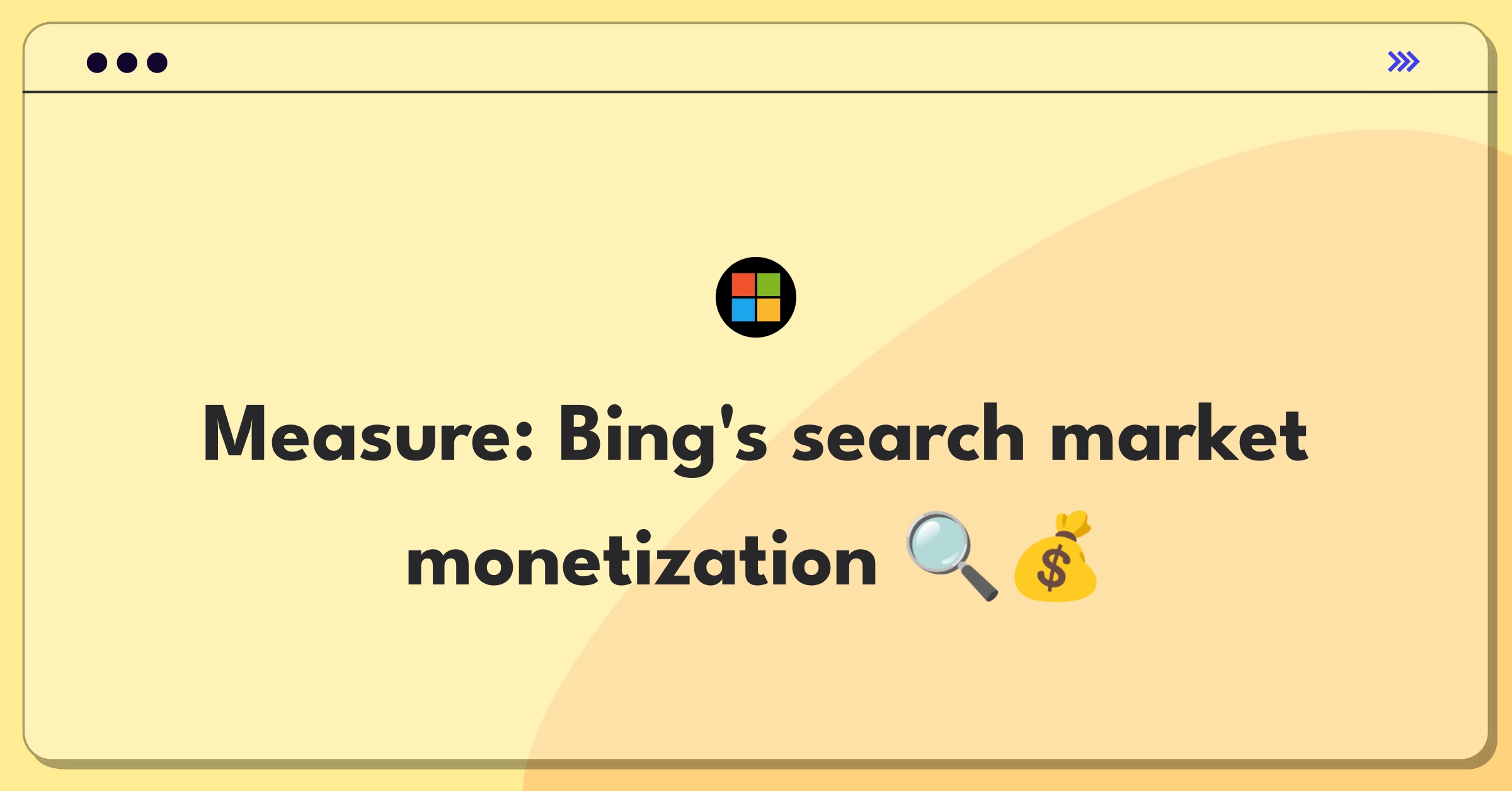 Product Management Guesstimate Question: Estimating Bing search engine revenue and market share analysis