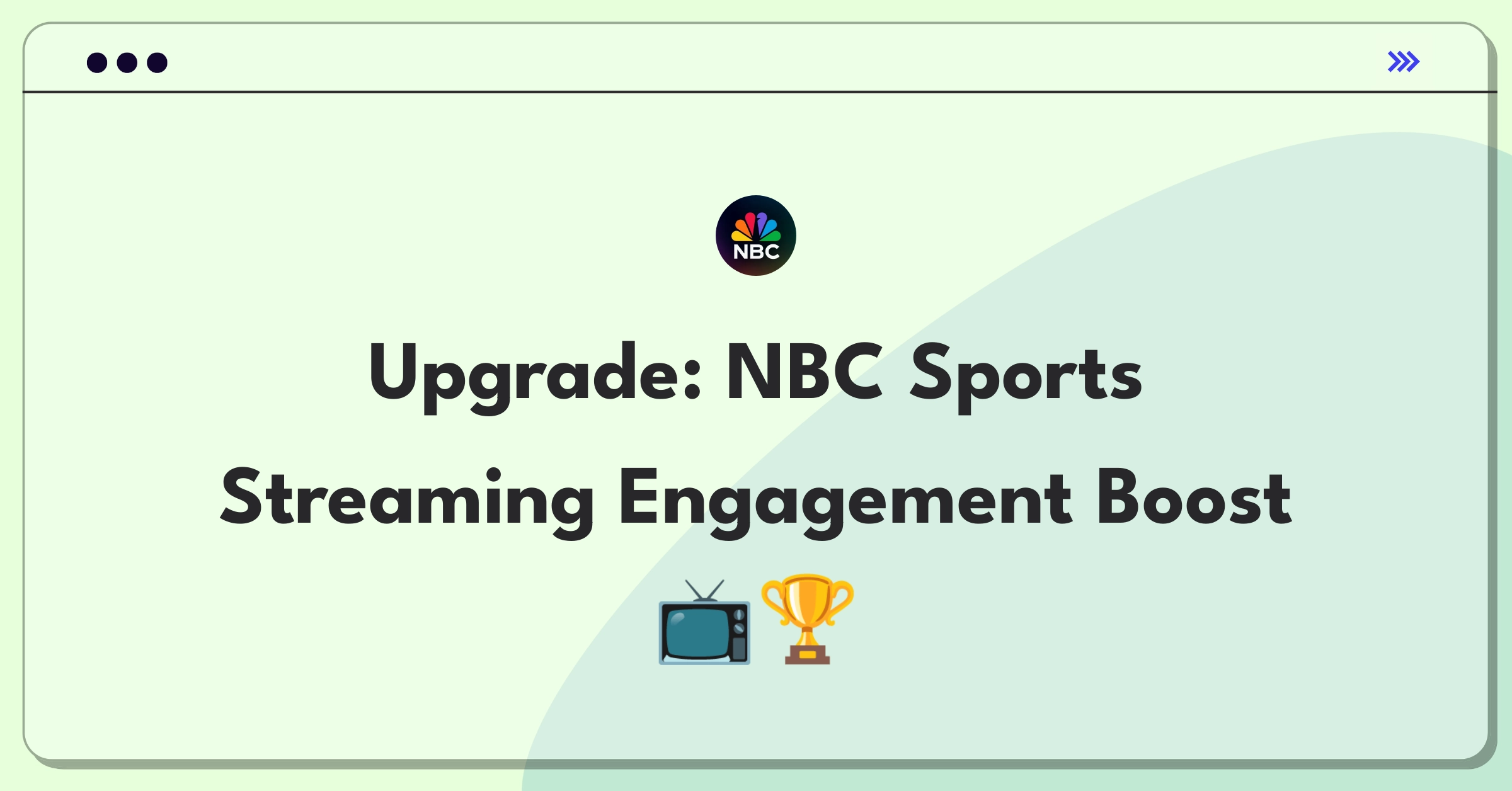 Product Management Improvement Question: NBC Sports live coverage viewer engagement enhancement strategies