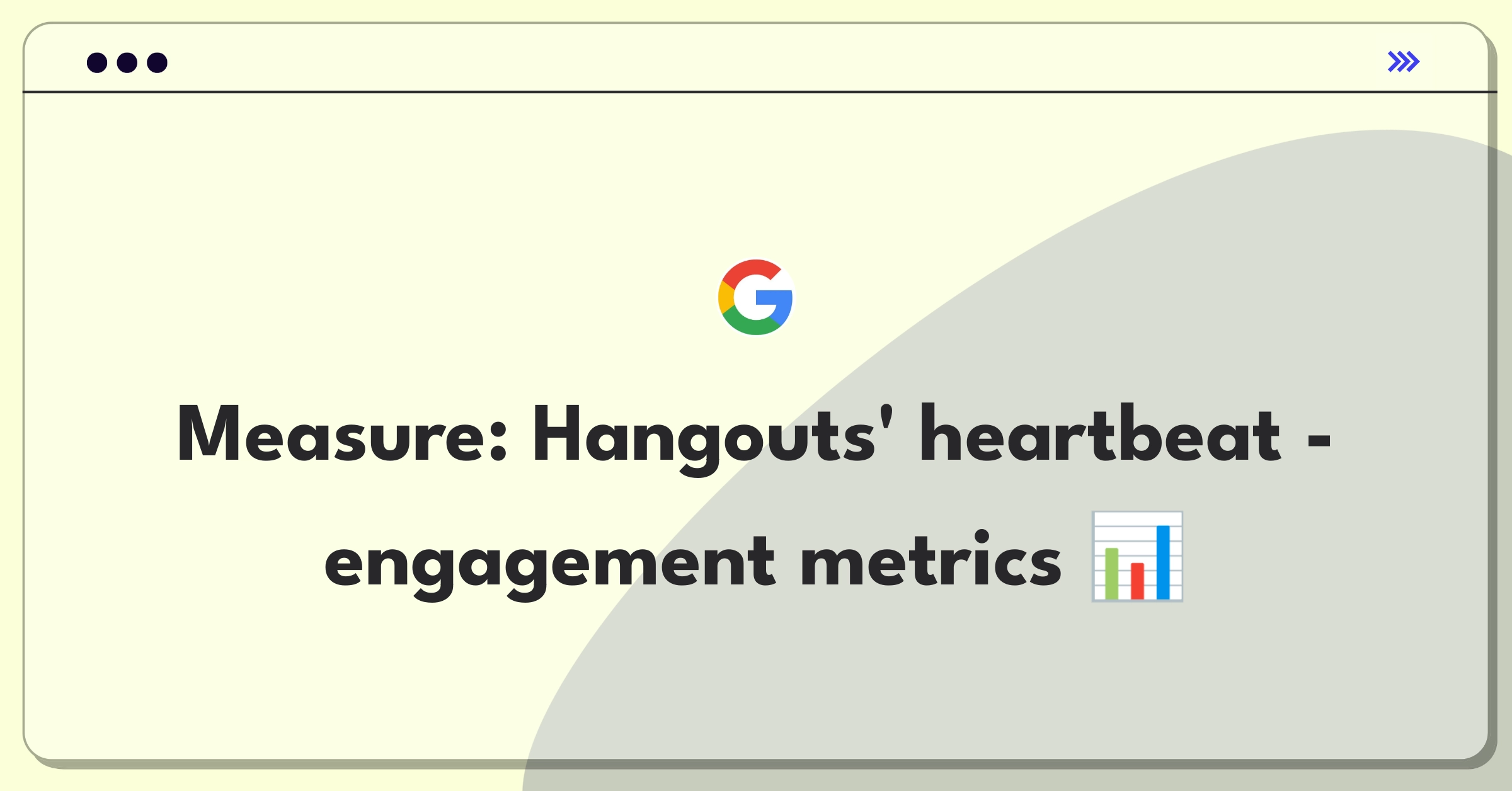 Product Management Analytics Question: Measuring success of Google Hangouts communication platform