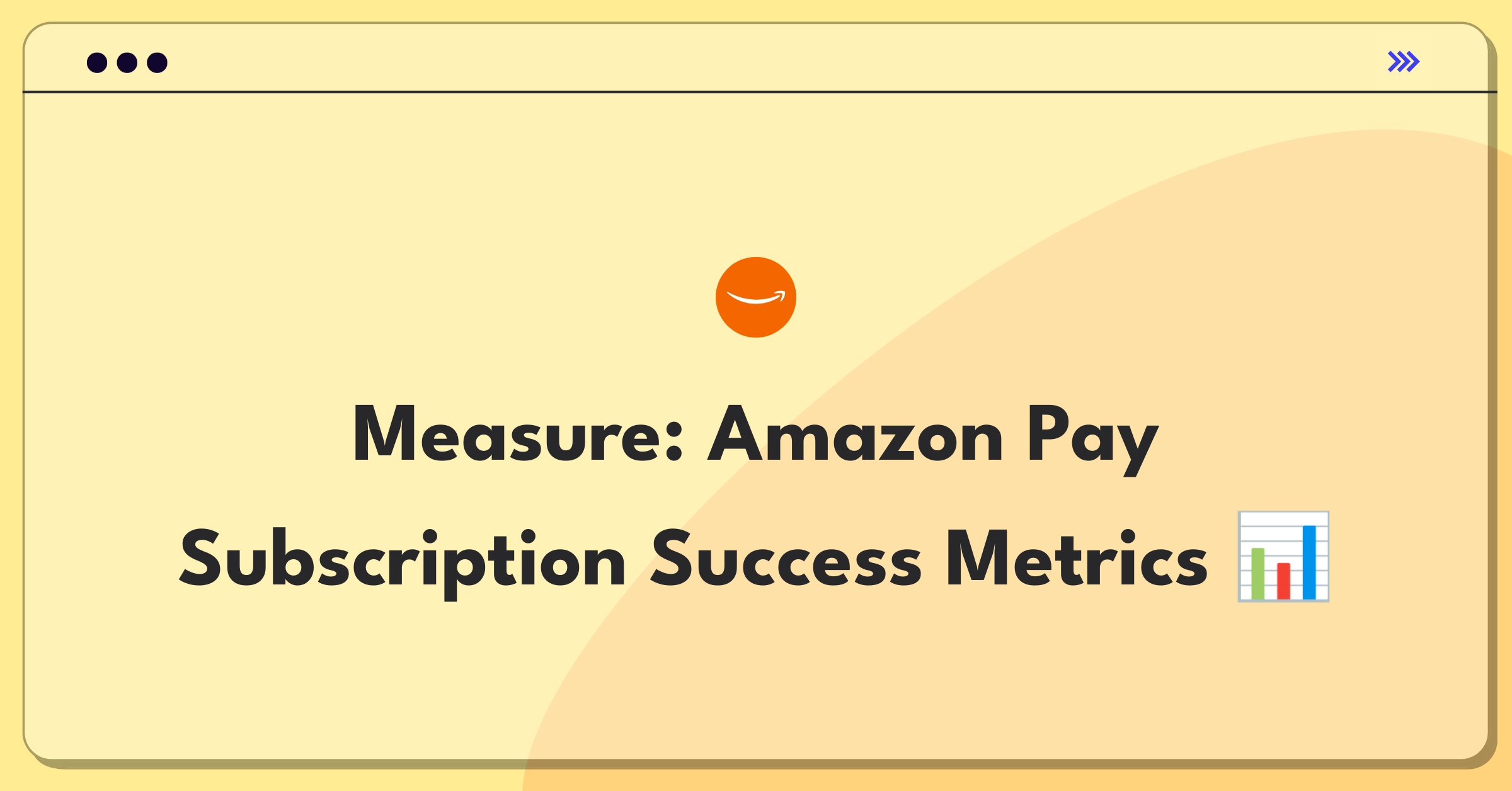 Product Management Metrics Question: Defining success for Amazon Pay's recurring subscription payments