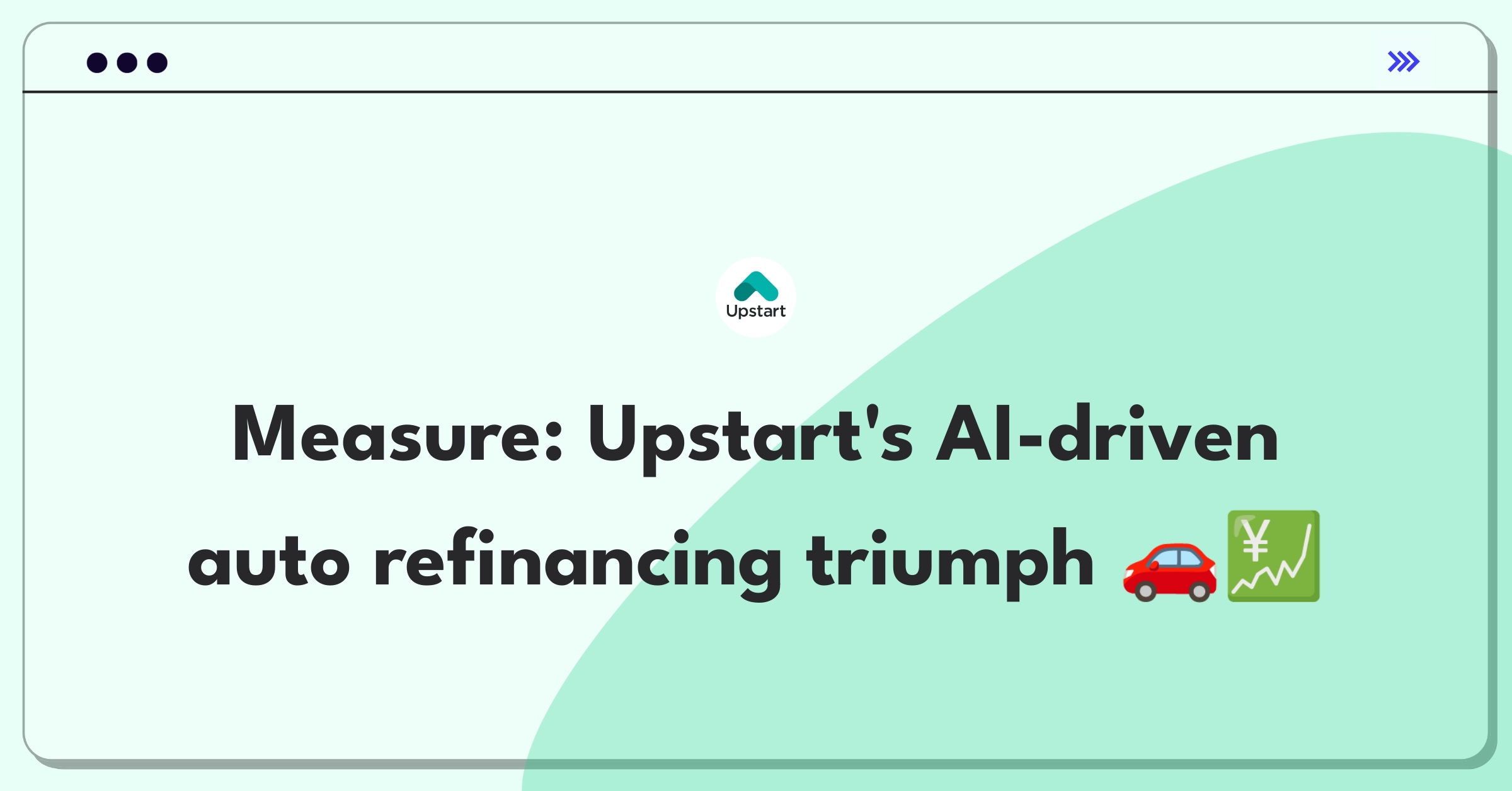 Product Management Metrics Question: Defining success for Upstart's AI-powered auto loan refinancing service