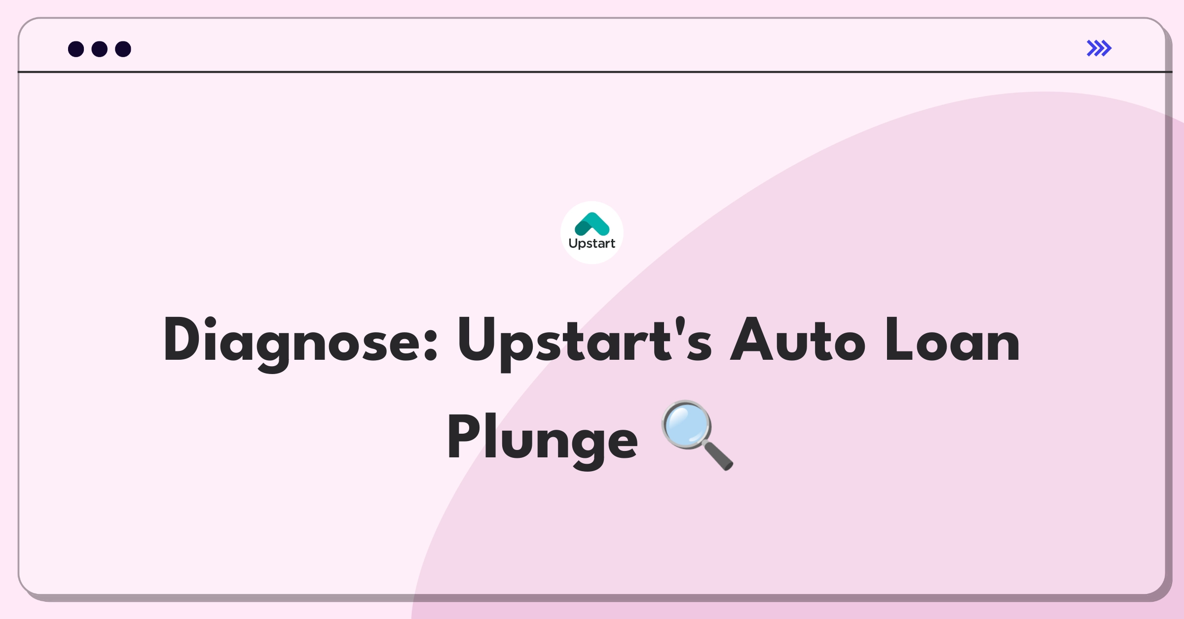 Product Management Root Cause Analysis Question: Investigating sudden drop in Upstart's auto loan applications