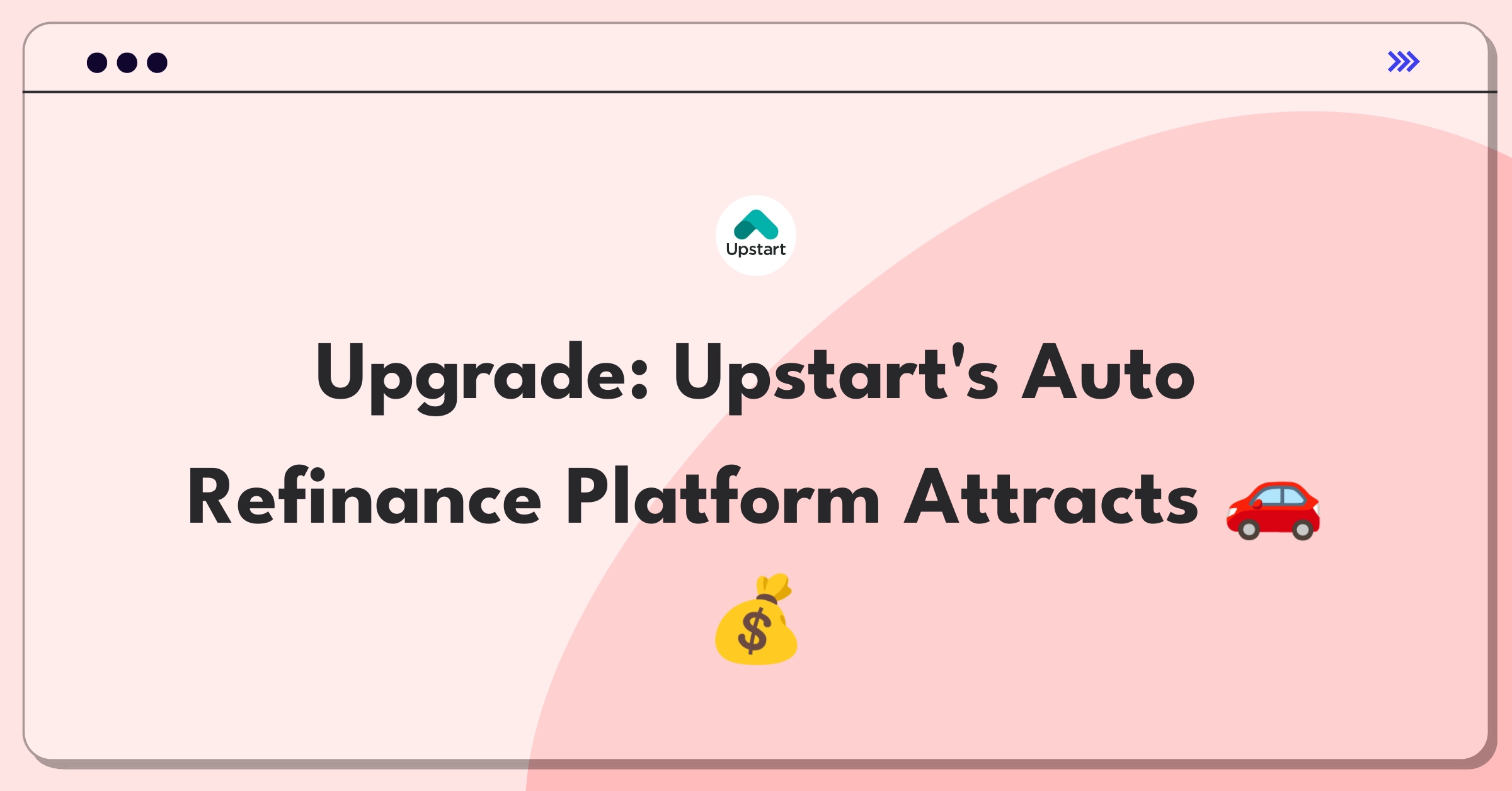 Product Management Improvement Question: Innovative features for Upstart's auto refinance platform to attract more customers