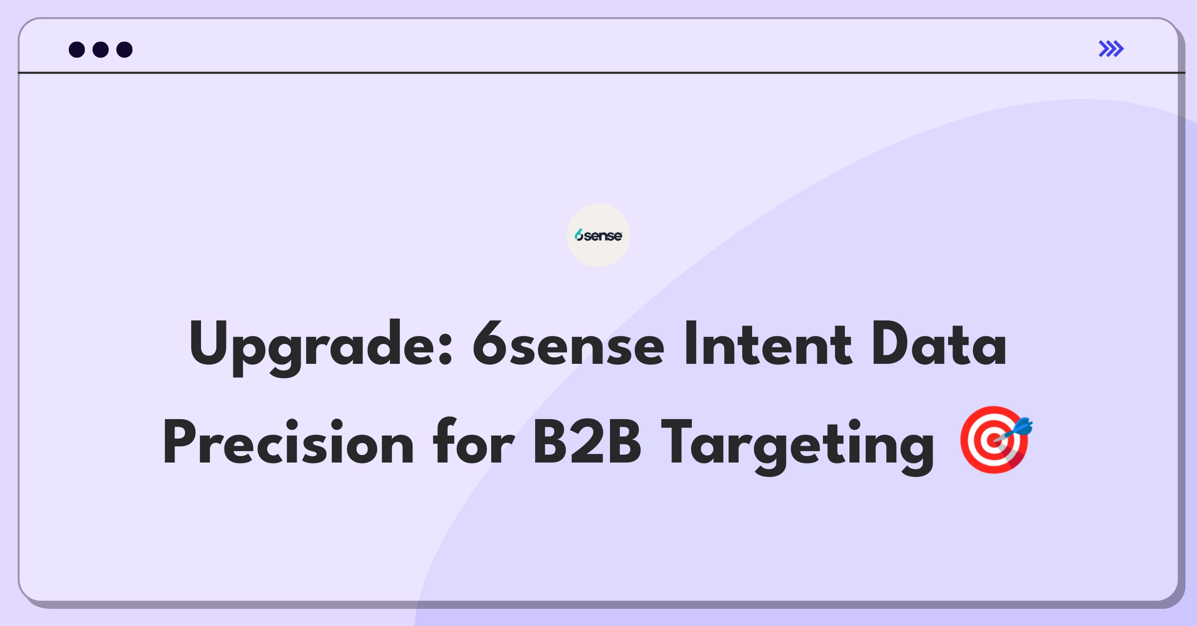 Product Management Improvement Question: Refining 6sense's intent data collection for precise B2B marketing targeting