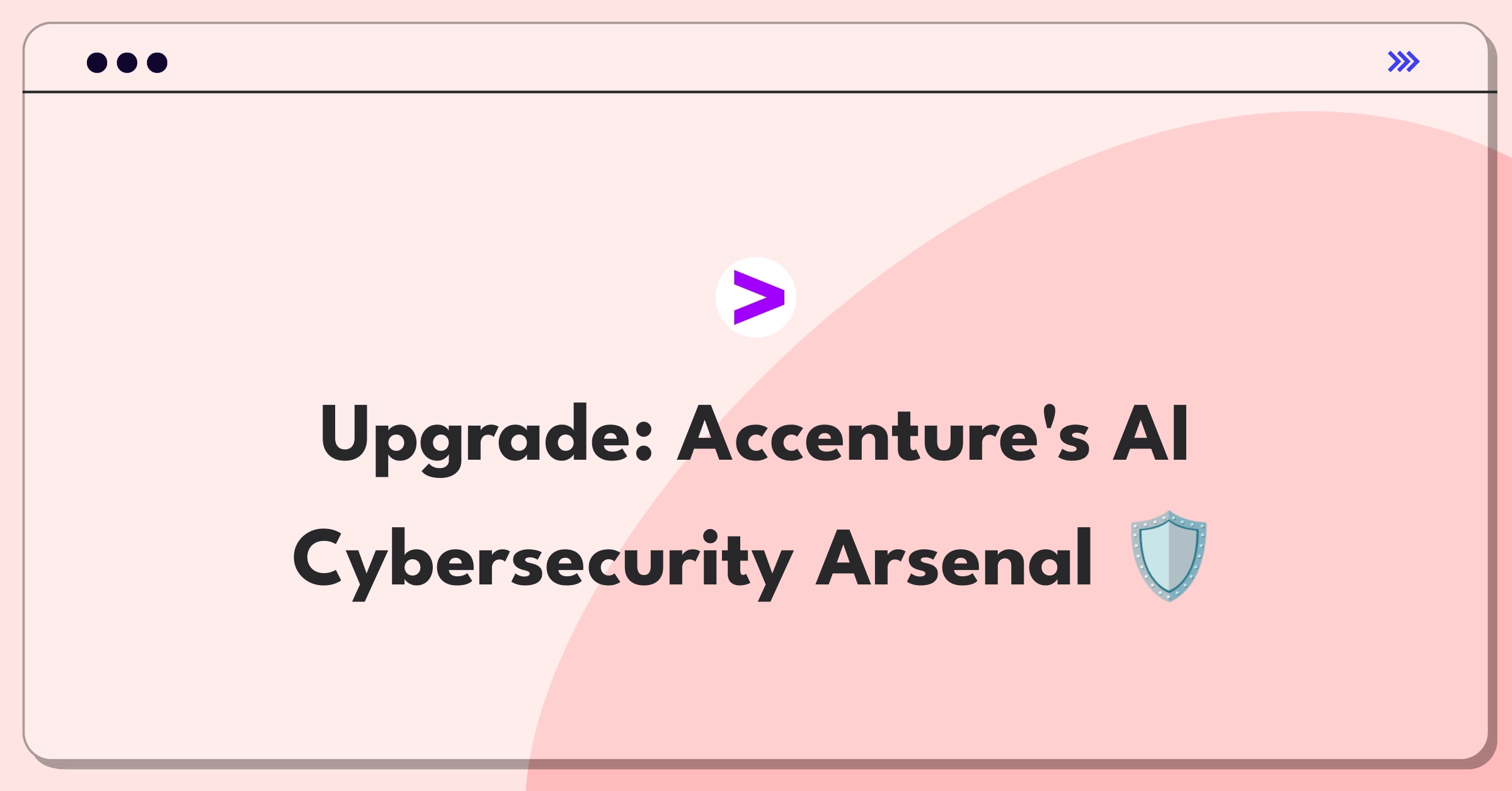 Product Management Improvement Question: Enhancing Accenture's cybersecurity consulting for AI-related threats