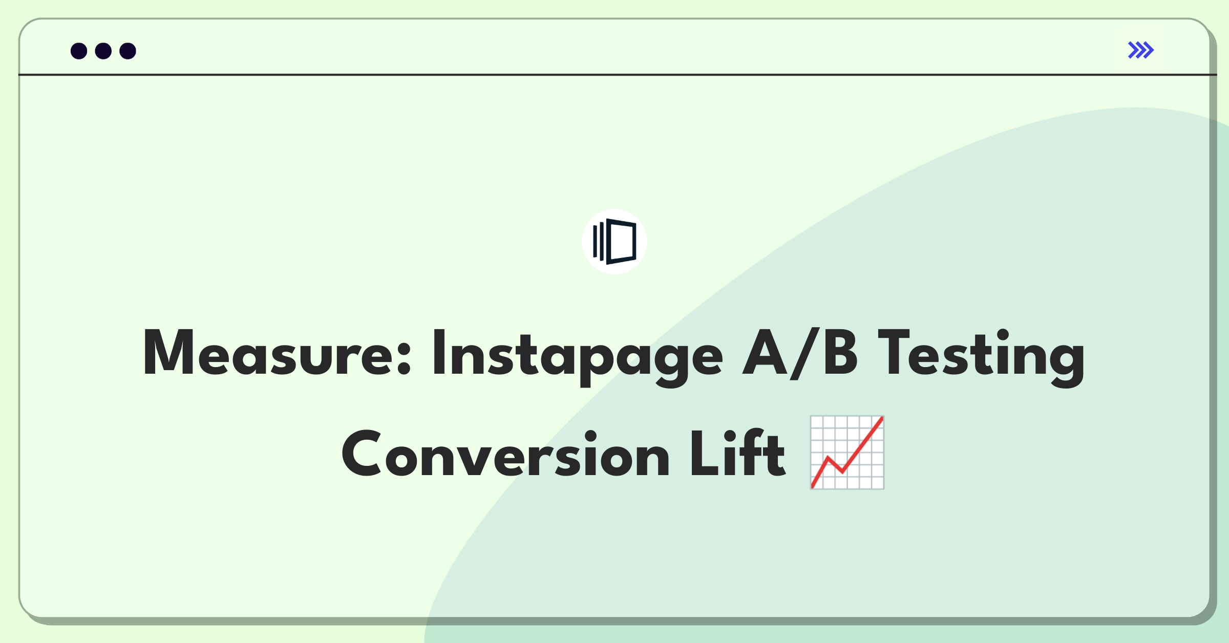 Product Management Metrics Question: Measuring success of Instapage's A/B testing feature with conversion lift