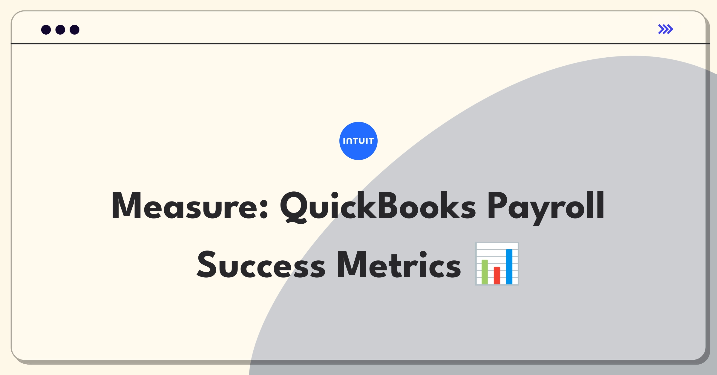 Product Management Metrics Question: Measuring success of QuickBooks Online Payroll feature