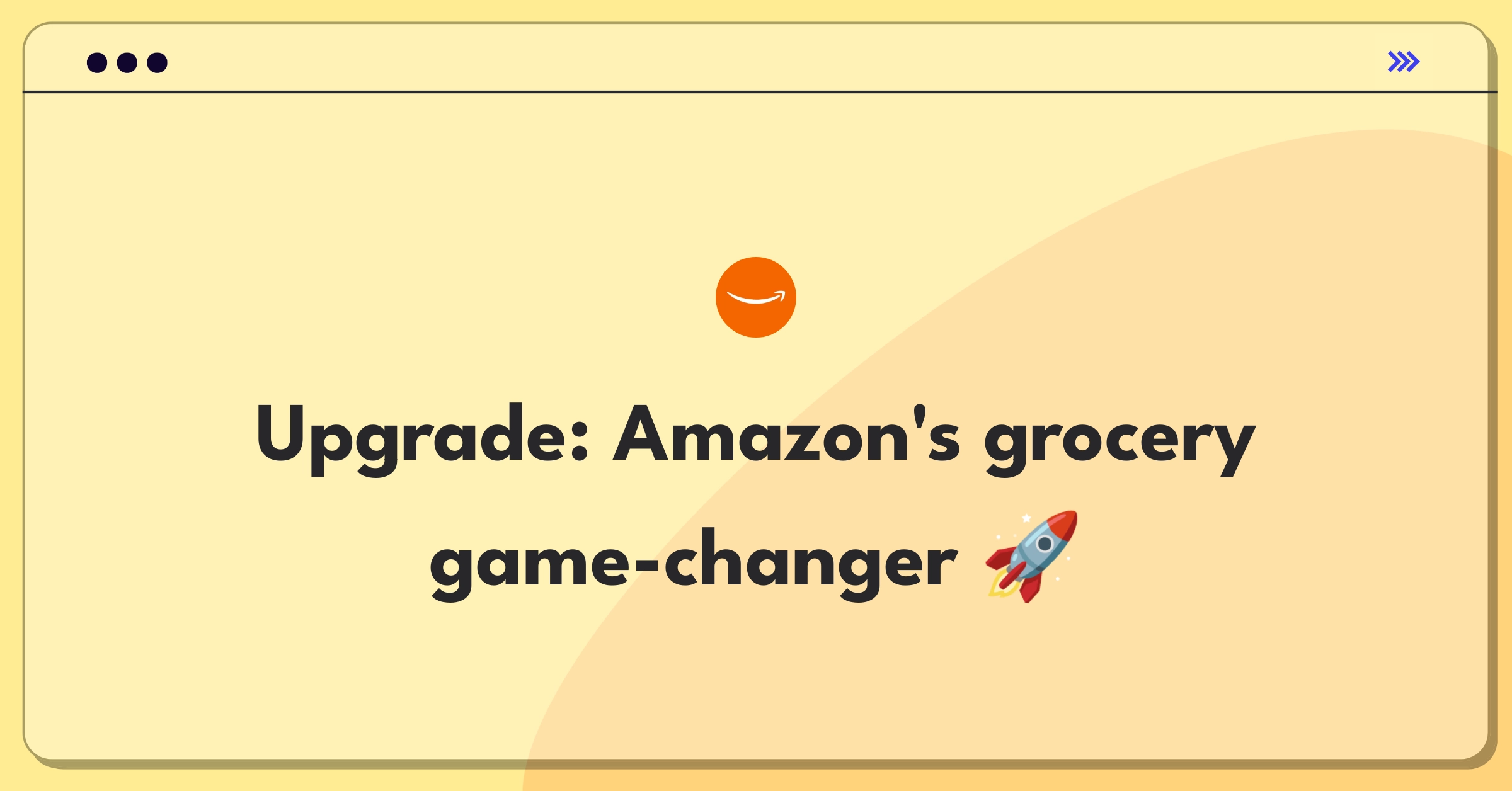 Product Management Strategy Question: Improving Amazon's grocery delivery service with innovative solutions