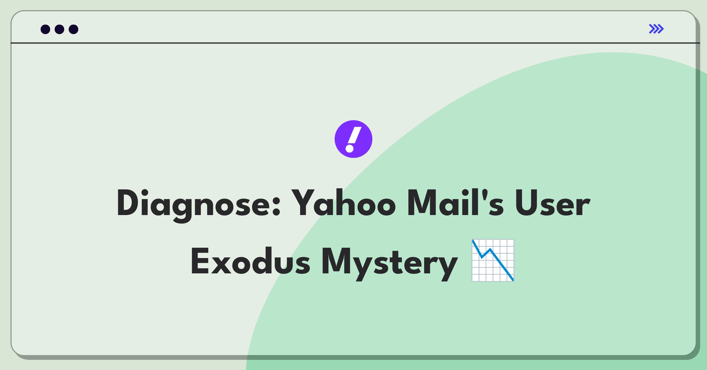 Product Management Root Cause Analysis Question: Investigating Yahoo Mail's declining daily active users