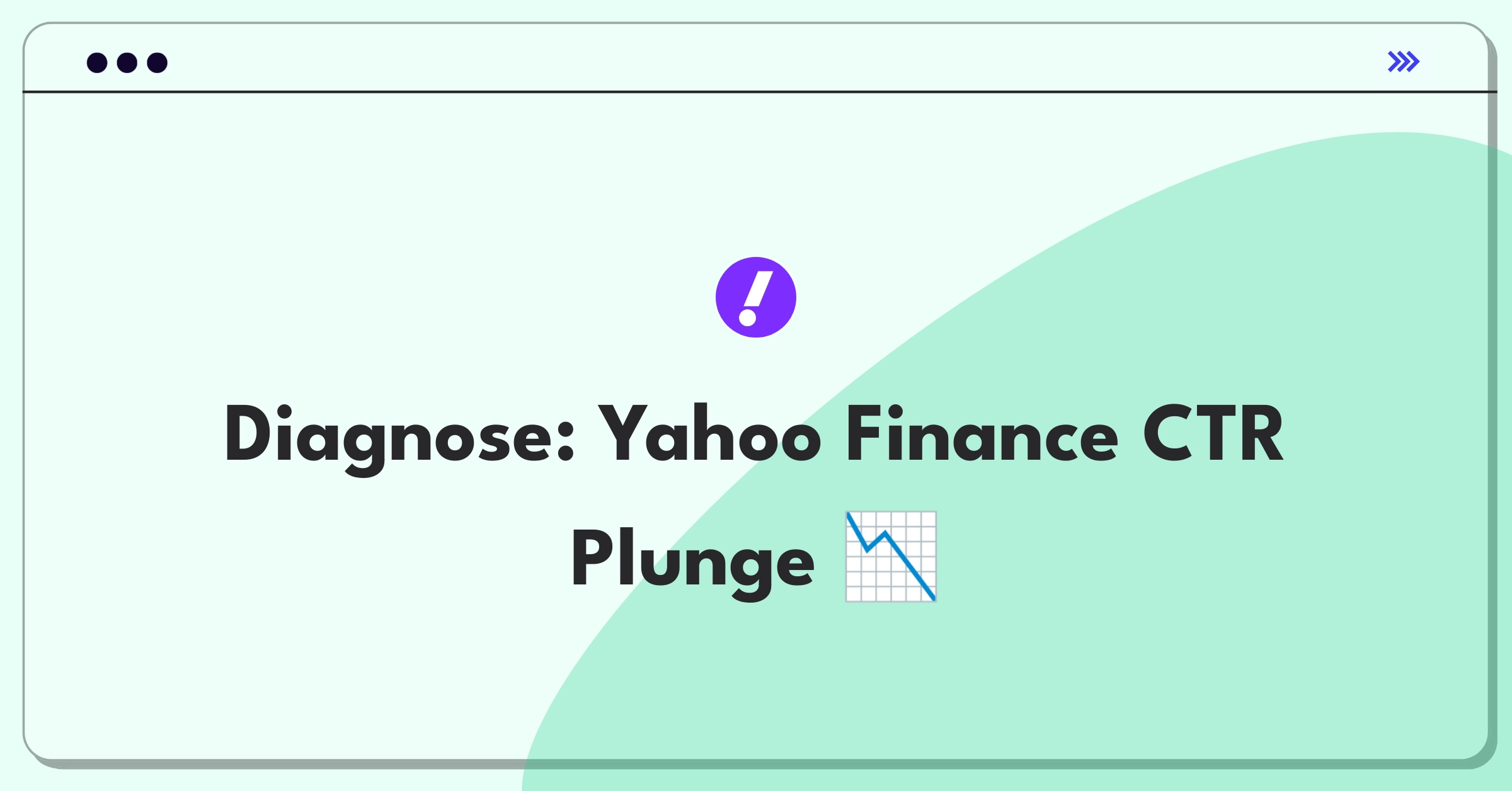 Product Management Root Cause Analysis Question: Investigating sudden ad performance drop on financial platform