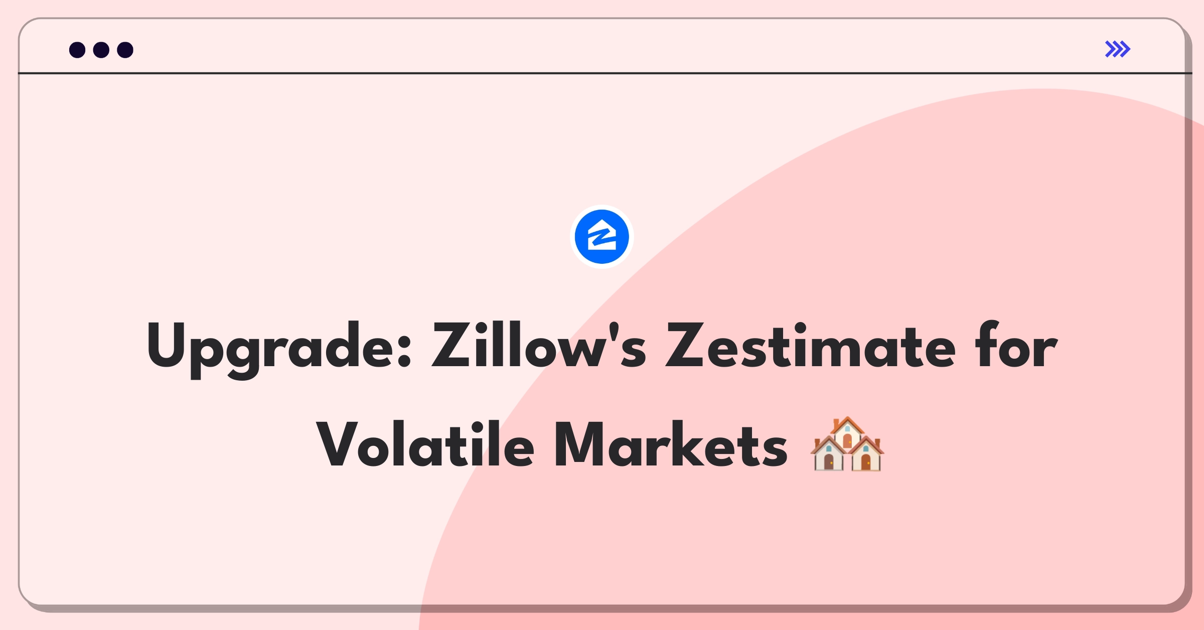 Product Management Improvement Question: Enhancing Zillow's Zestimate algorithm for accuracy in dynamic real estate markets