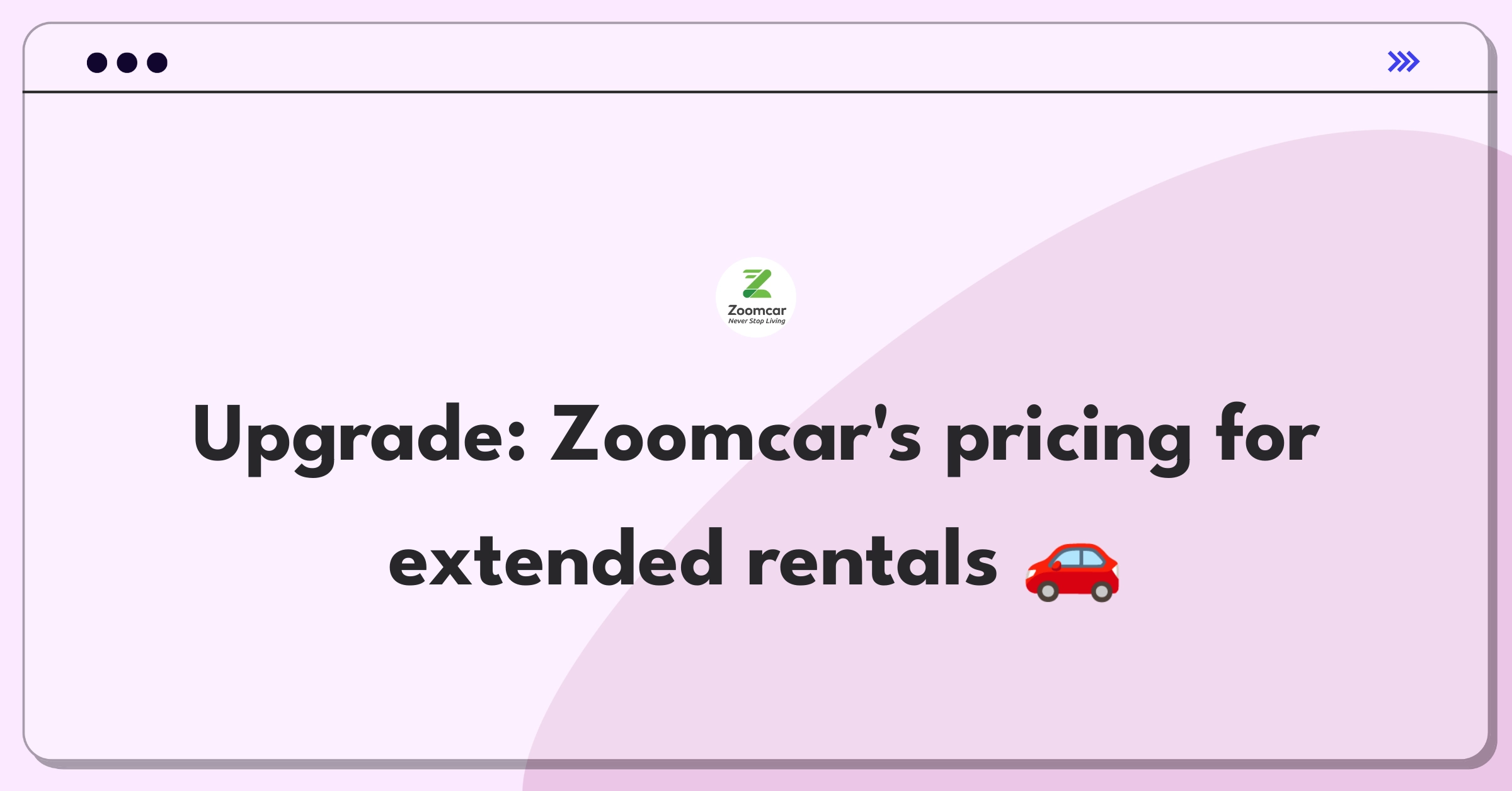 Product Management Improvement Question: Zoomcar pricing model optimization for long-term rentals