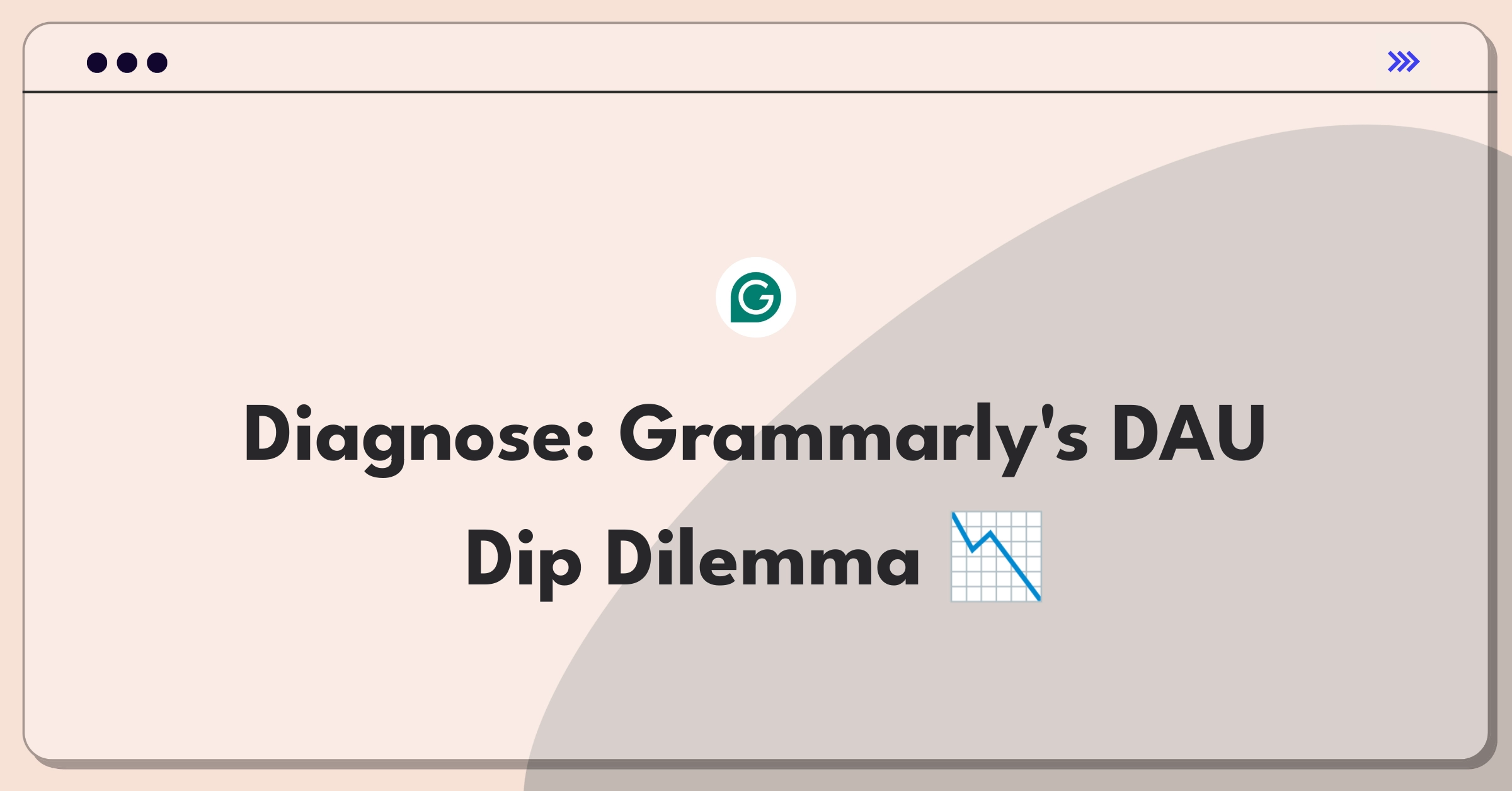 Product Management Root Cause Analysis Question: Investigating Grammarly's browser extension user decline