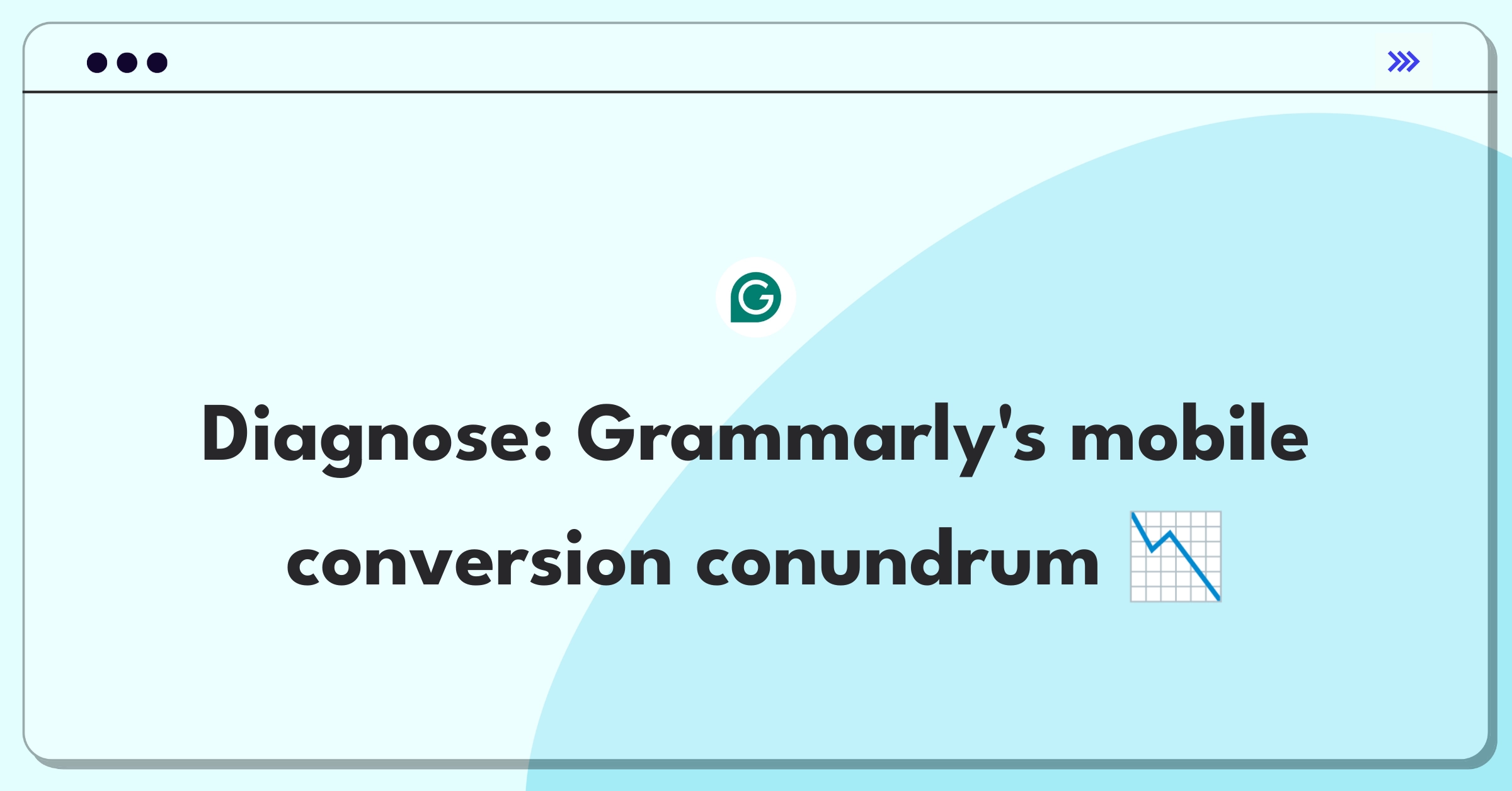 Product Management Root Cause Analysis Question: Investigating Grammarly's mobile app conversion rate decline