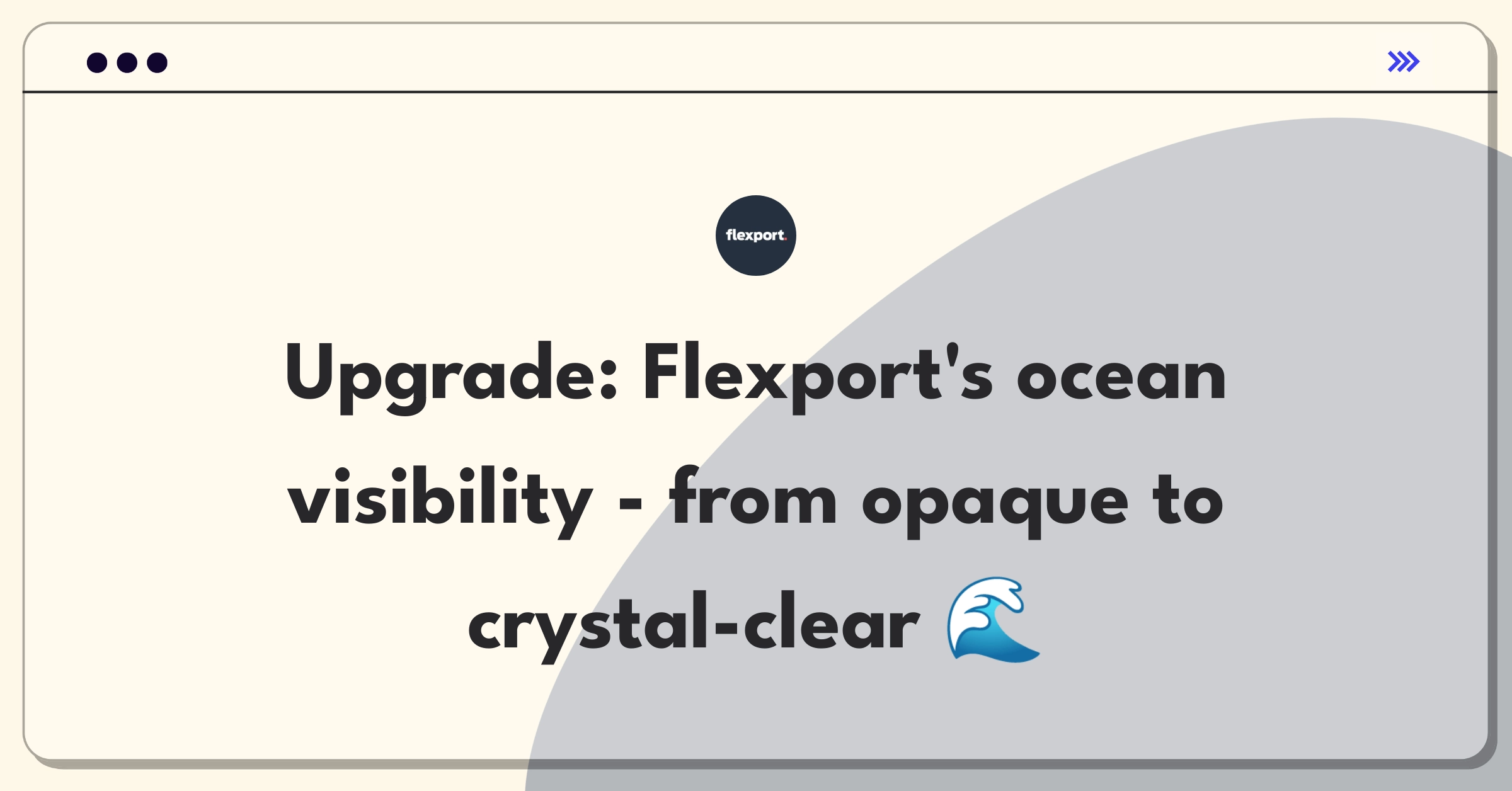 Product Management Improvement Question: Enhancing real-time visibility for Flexport's ocean freight tracking platform