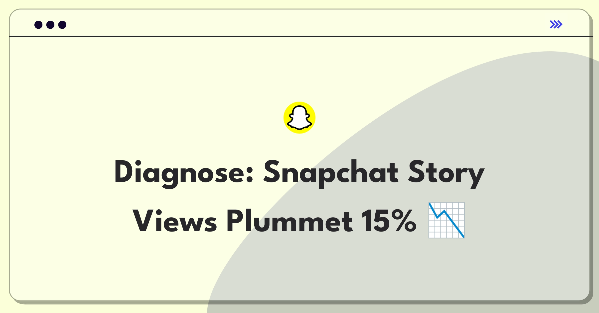 Product Management Root Cause Analysis Question: Investigating sudden drop in Snapchat Story view count