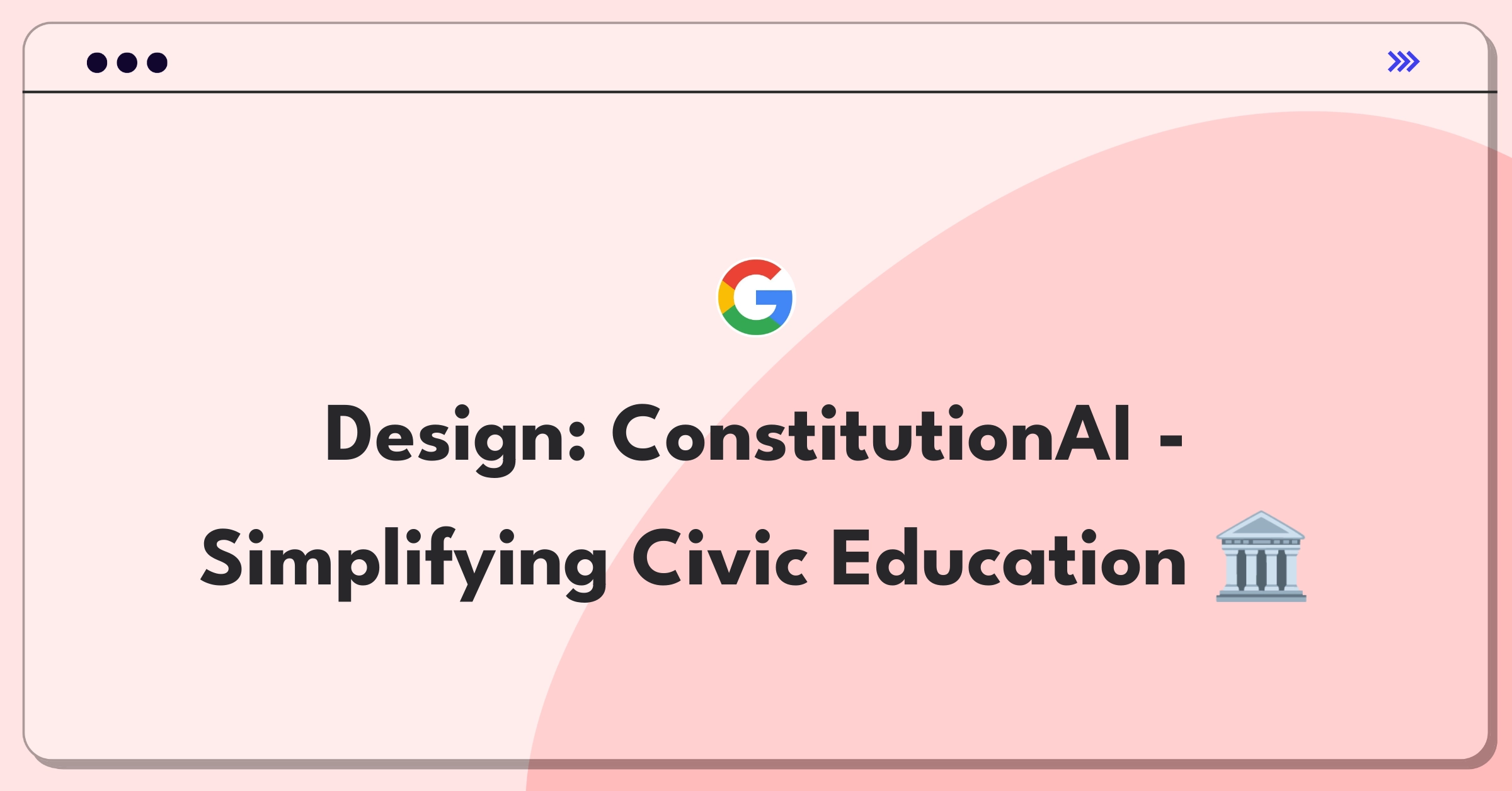 Product Management Design Question: AI-powered platform for constitutional education