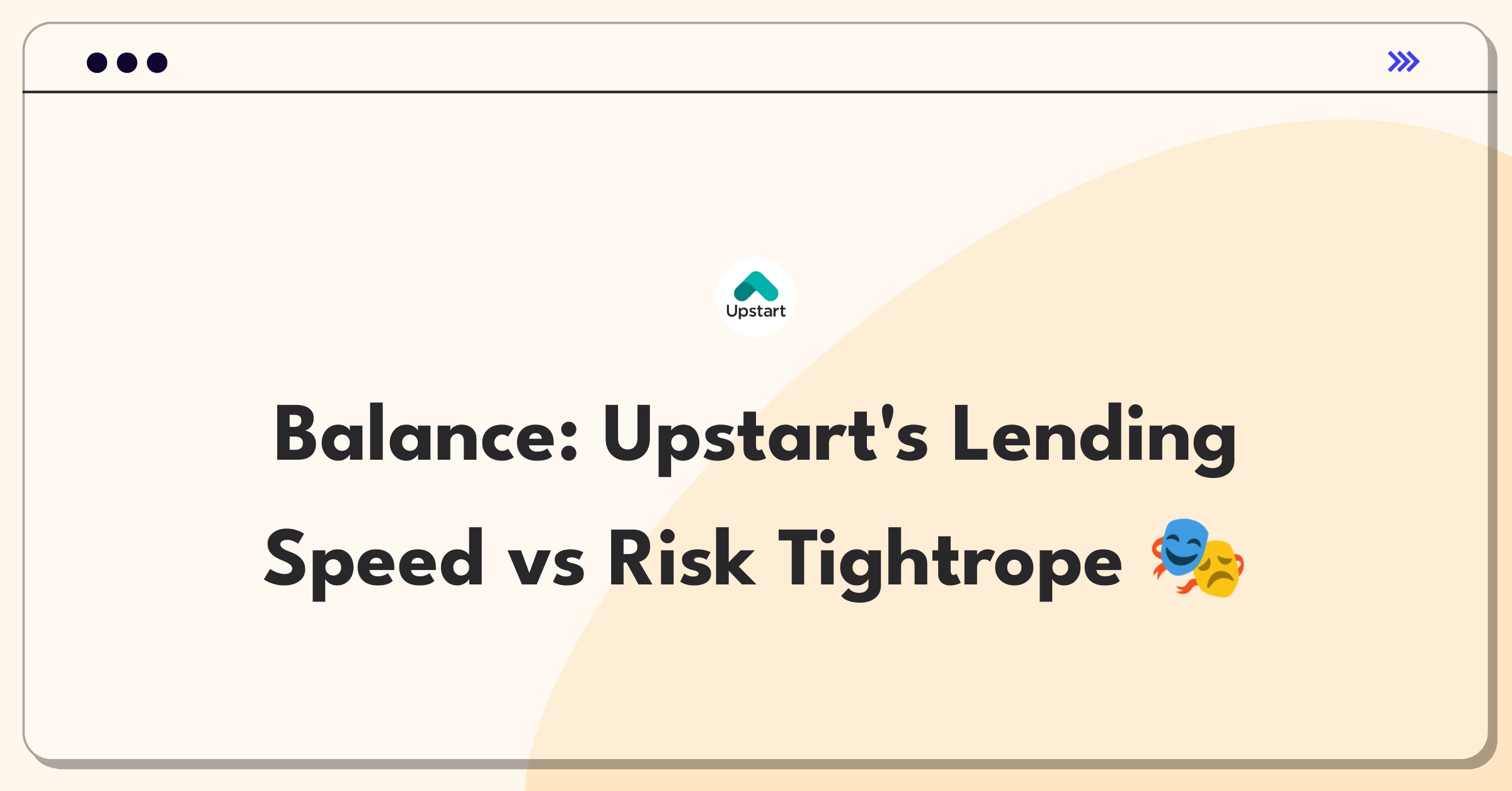 Product Management Tradeoff Question: Balancing fast approvals and thorough risk assessment in small business lending