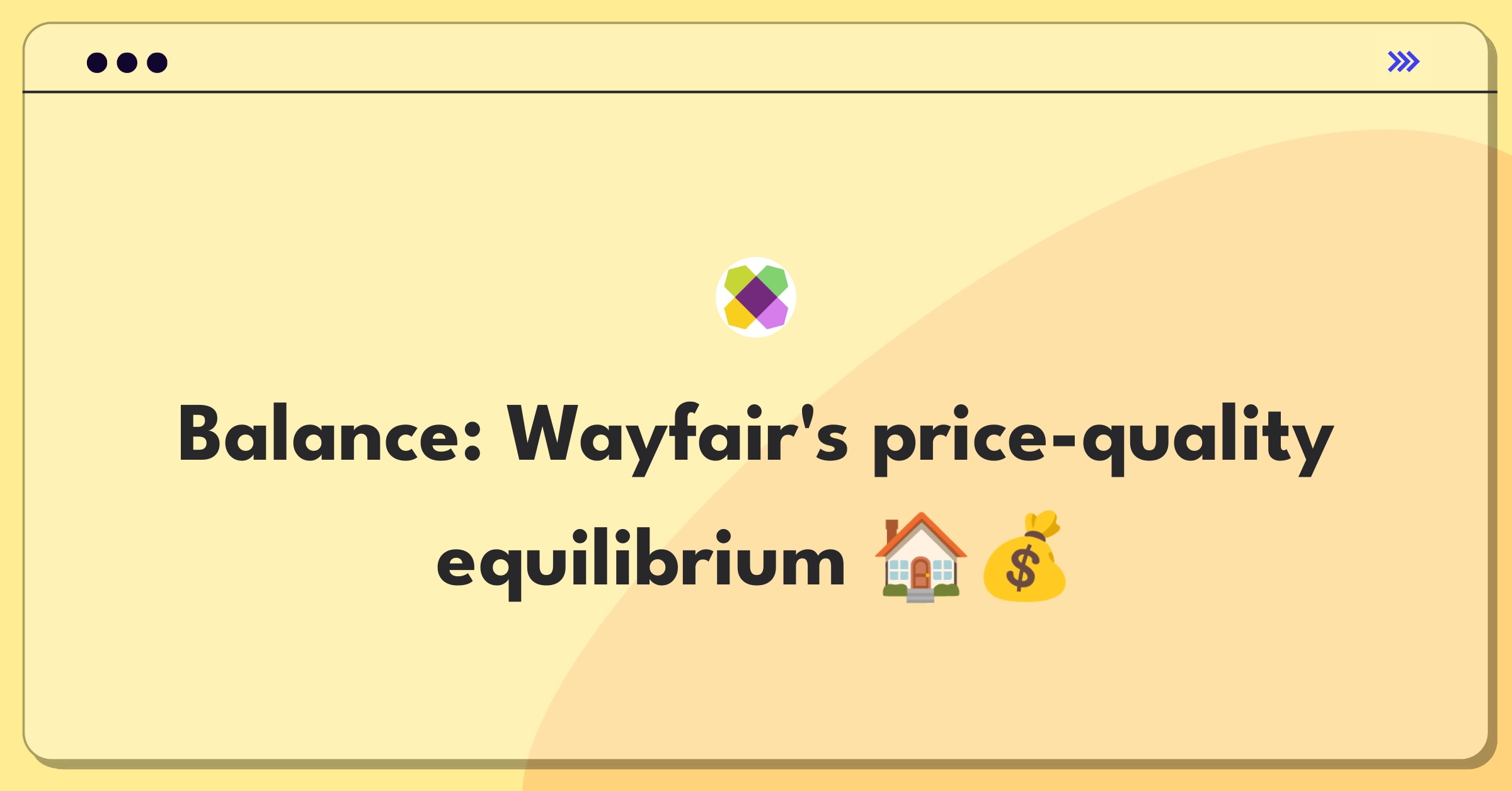 Product Management Trade-Off Question: Balancing competitive pricing and product quality for Wayfair's home goods