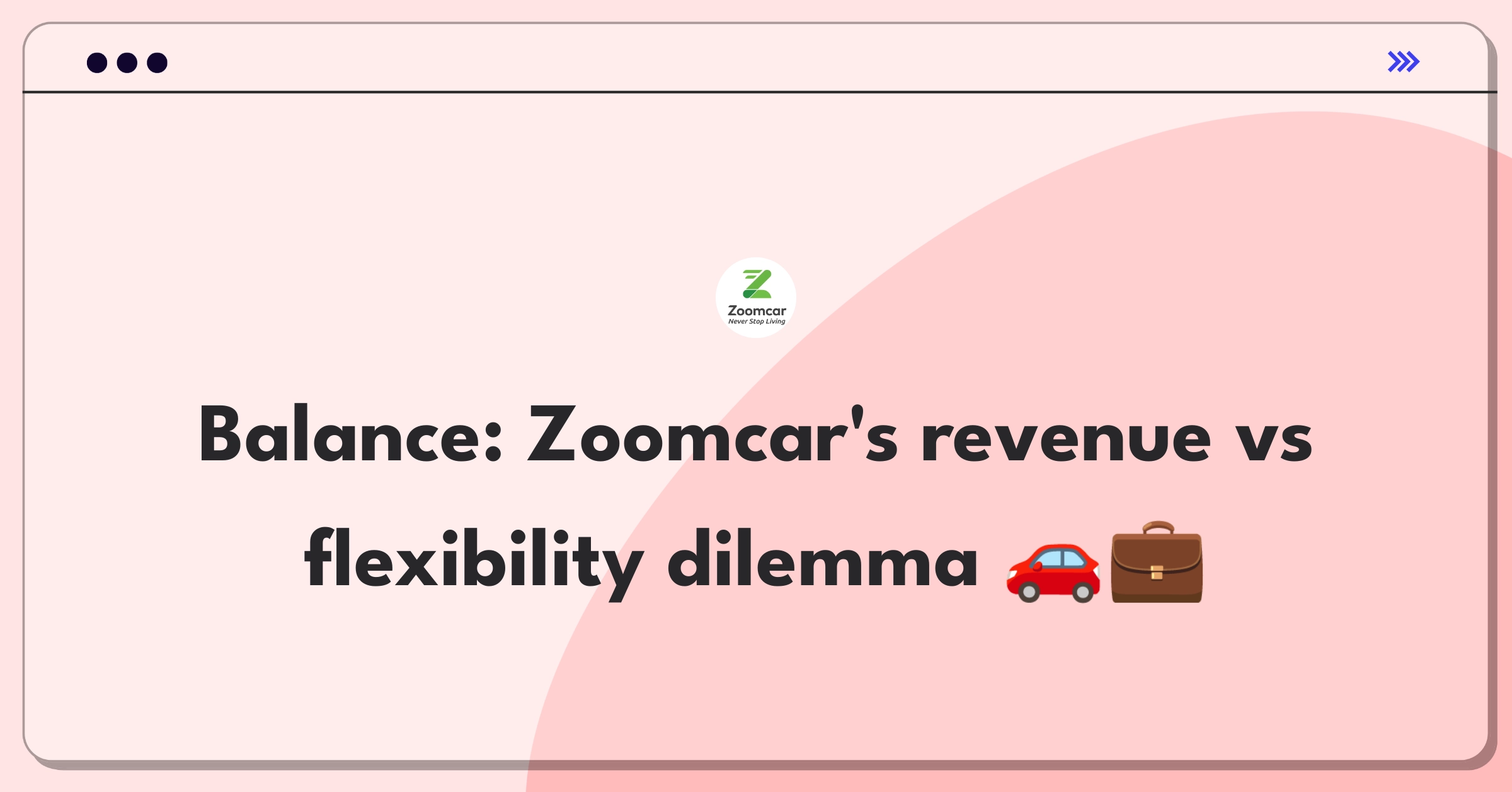 Product Management Strategy Question: Zoomcar subscription service tradeoff between long-term commitments and flexible options