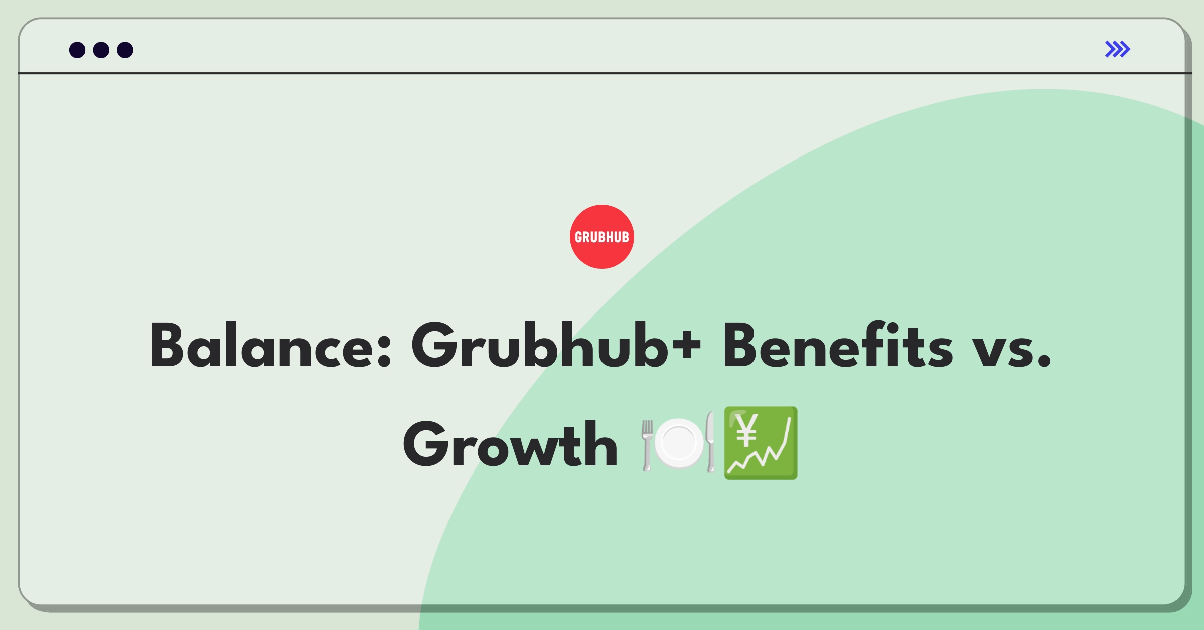 Product Management Trade-Off Question: Grubhub+ subscription service profitability analysis balancing member benefits and subscriber growth