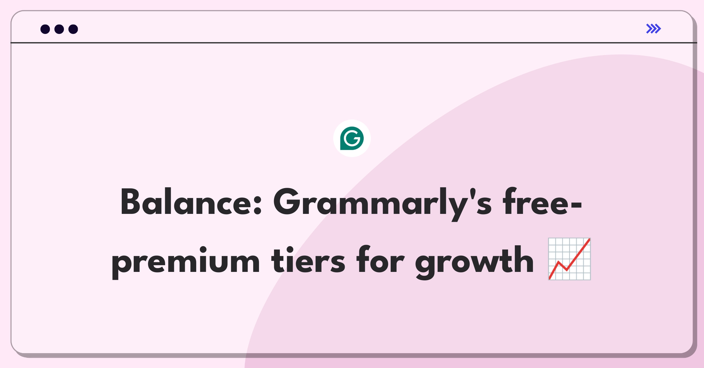 Product Management Strategy Question: Balancing Grammarly's free and premium features for user growth and revenue