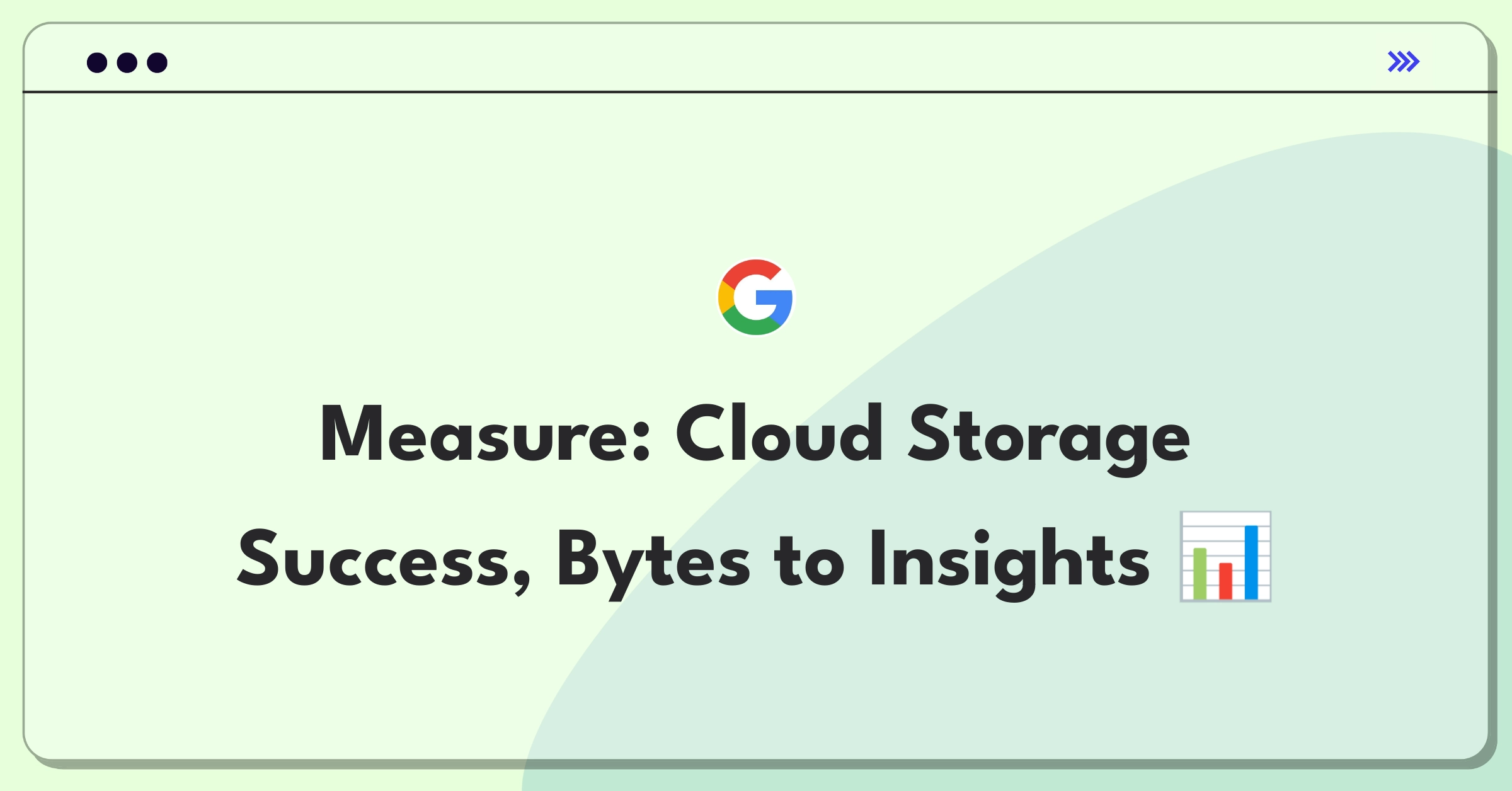 Product Management Success Metrics Question: Google Cloud Storage performance measurement strategies