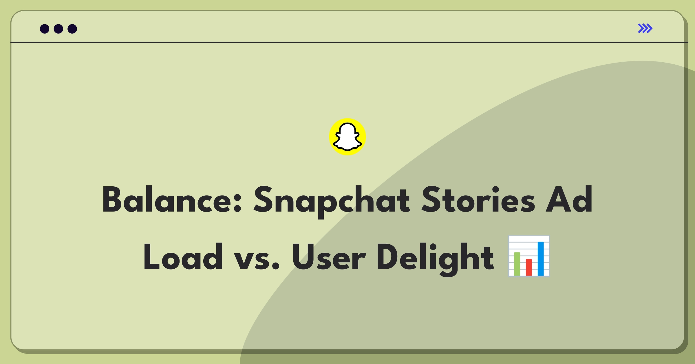 Product Management Trade-Off Question: Balancing Snapchat Stories ad frequency with user experience for revenue growth