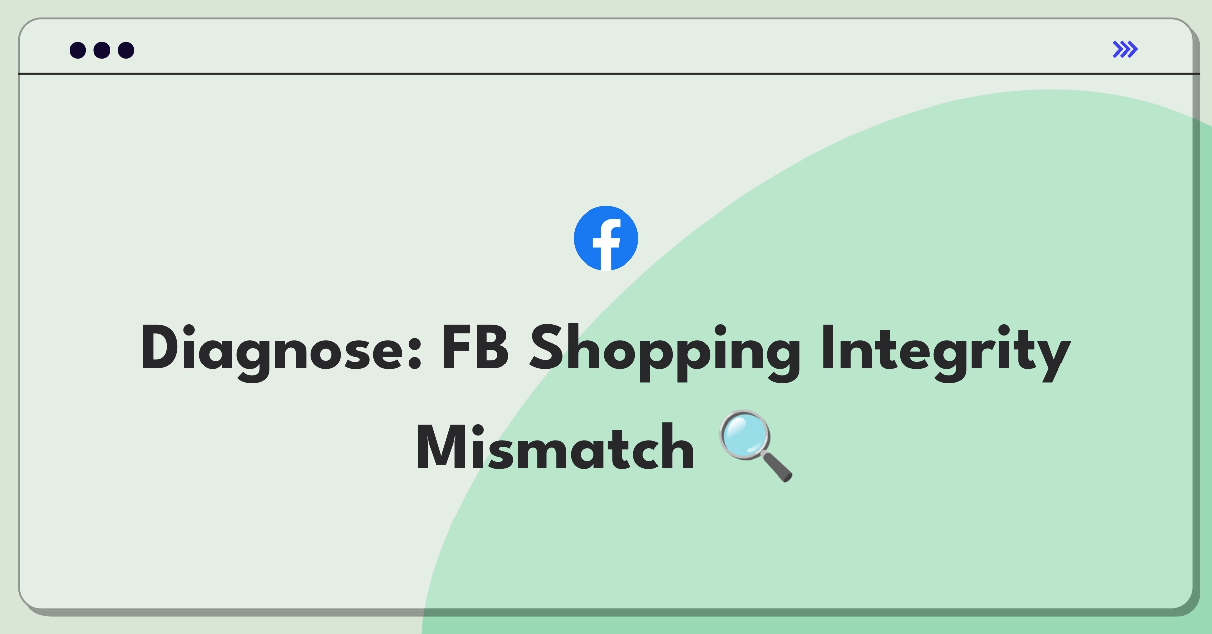 Product Management Root Cause Analysis Question: Facebook shopping integrity issues and product quality mismatches