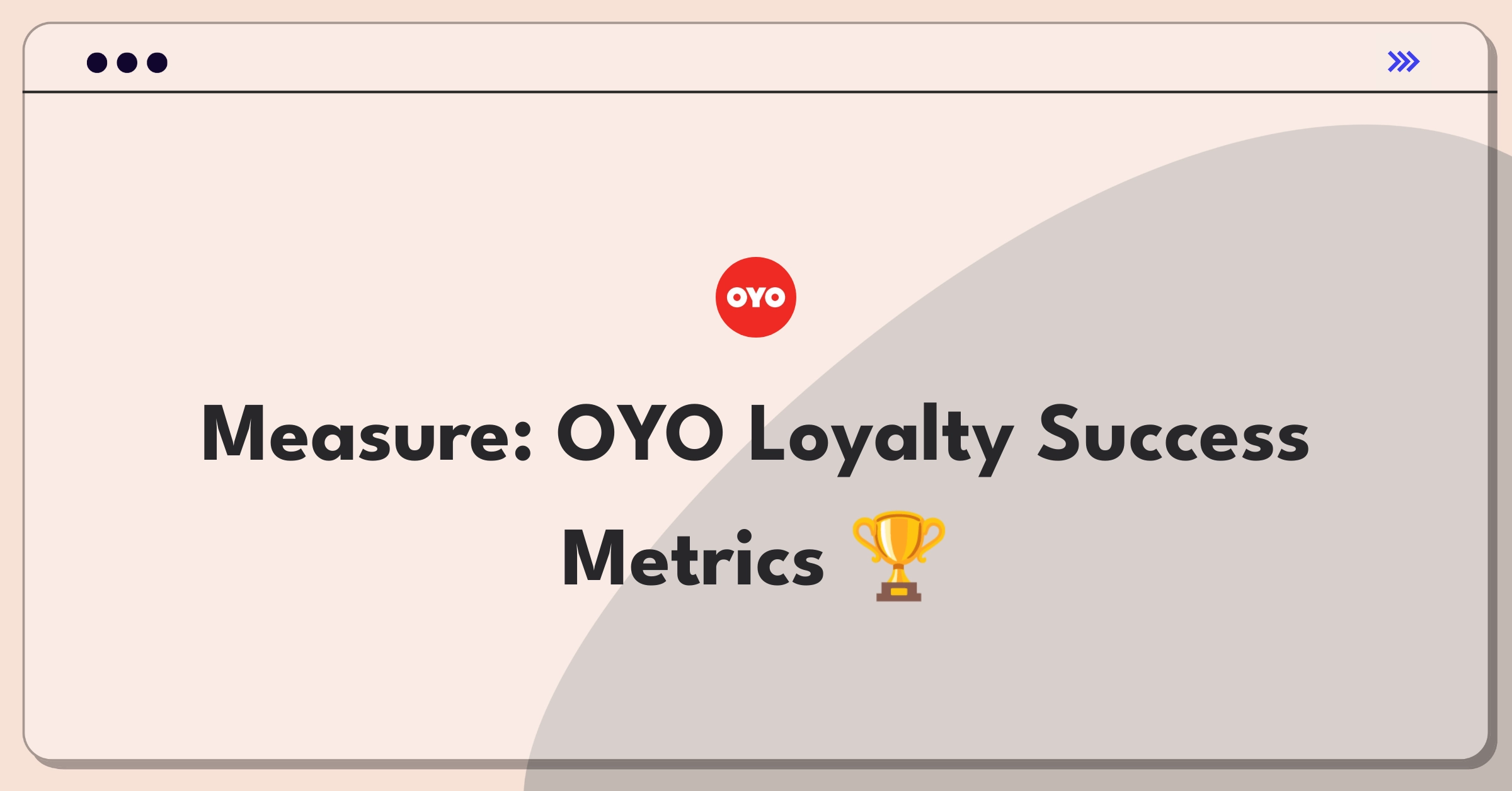 Product Management Metrics Question: OYO Rooms loyalty program success measurement framework