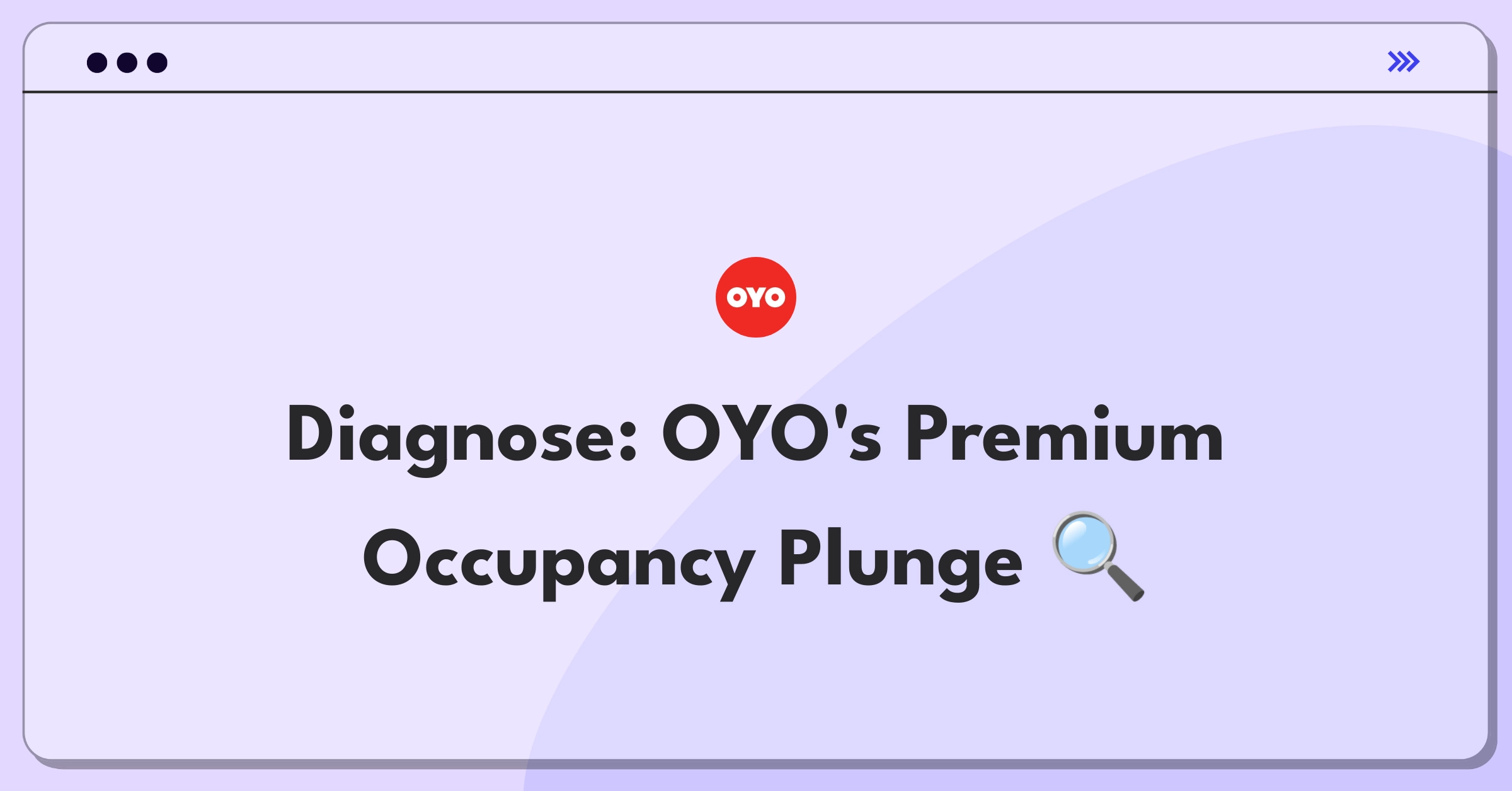 Product Management Root Cause Analysis Question: Investigating OYO Rooms' sudden occupancy rate decrease in premium category