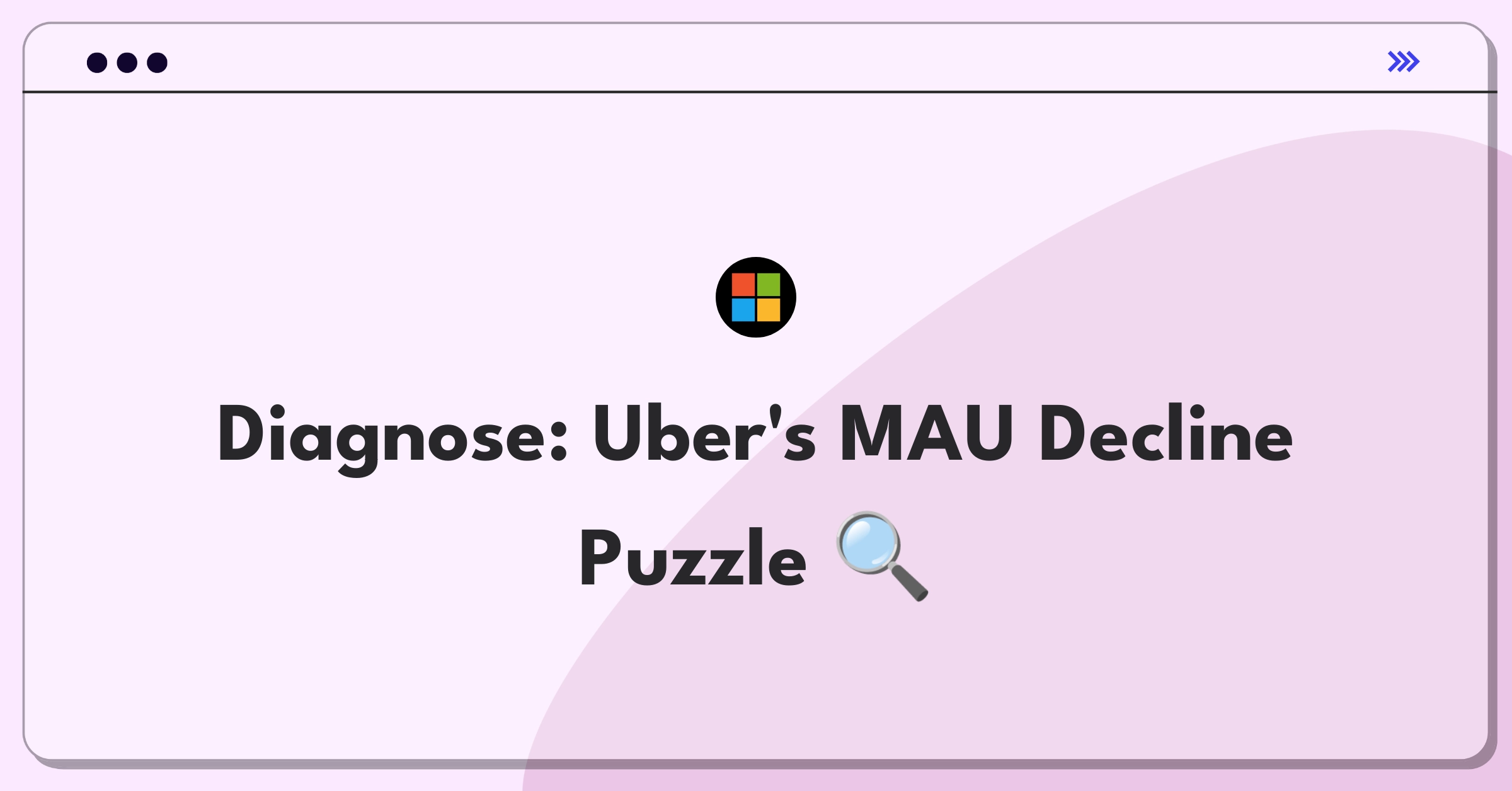 Product Management Root Cause Analysis Question: Investigating Uber's Monthly Active User decline