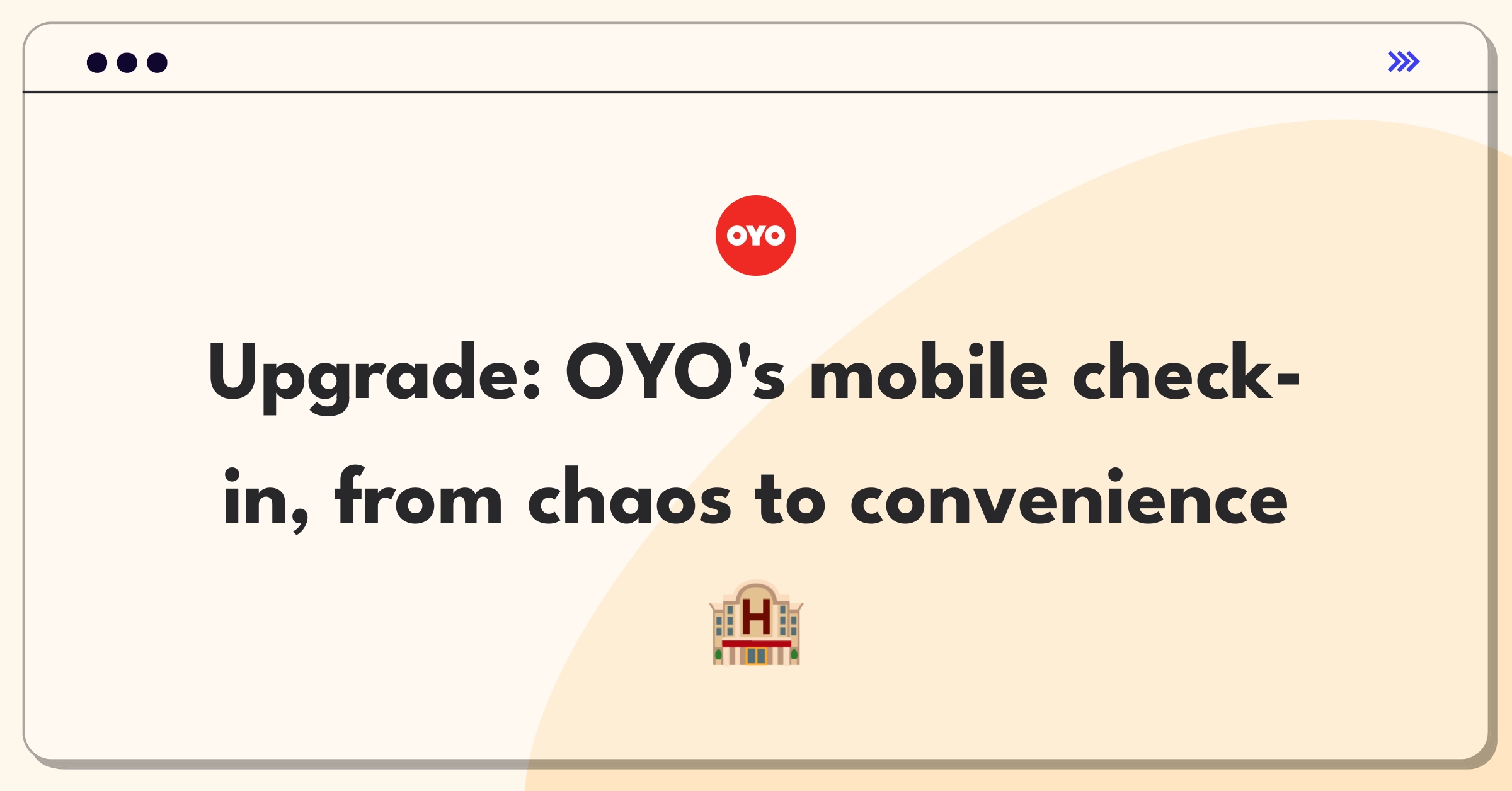 Product Management Improvement Question: Streamlining OYO Rooms' mobile app check-in process for enhanced guest experience