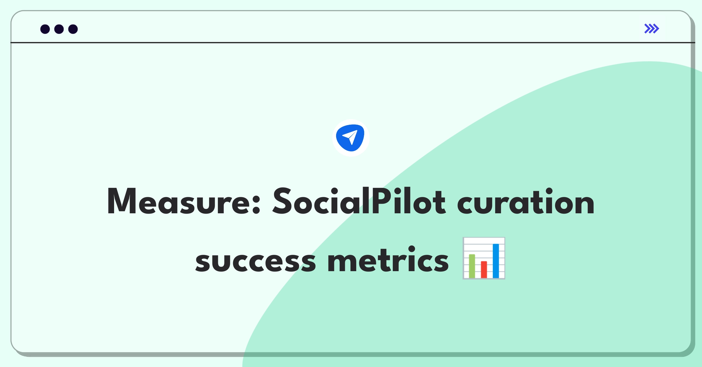 Product Management Metrics Question: Measuring success of SocialPilot's content curation feature with key performance indicators