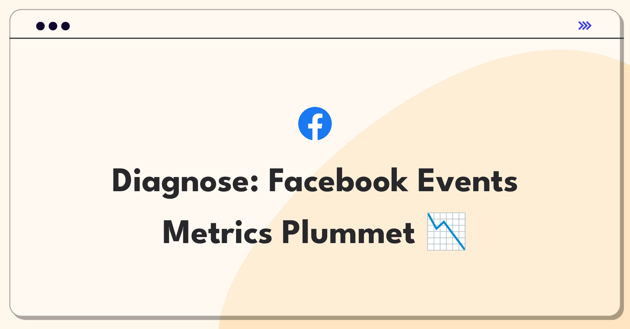 Product Management Root Cause Analysis Question: Investigating Facebook Events success metrics decline